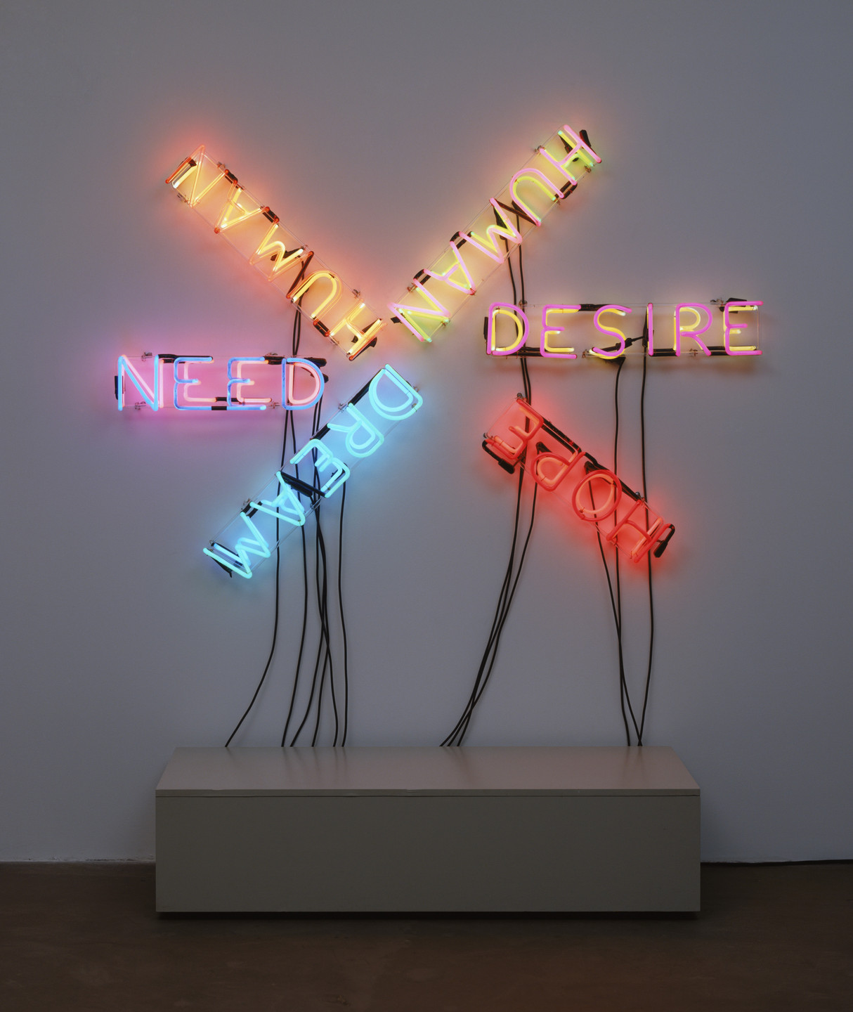 Bruce Nauman. Human/Need/Desire. 1983