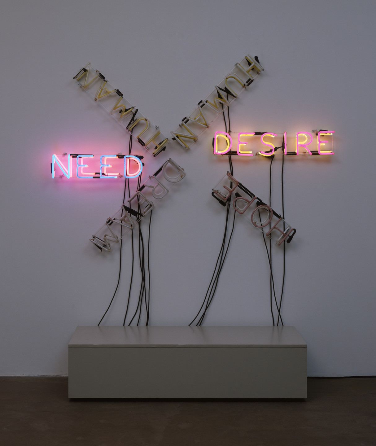 Bruce Nauman. Human/Need/Desire. 1983