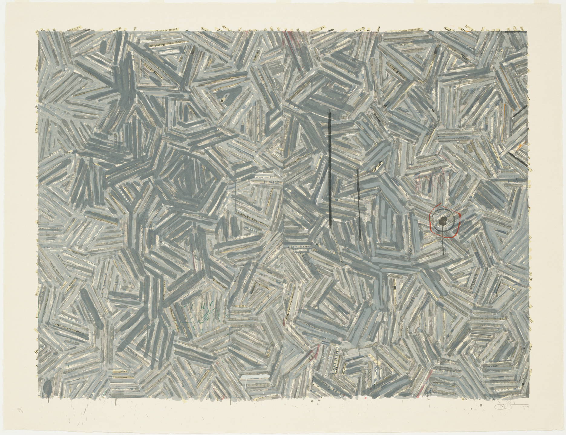 Jasper Johns. The Dutch Wives. 1977