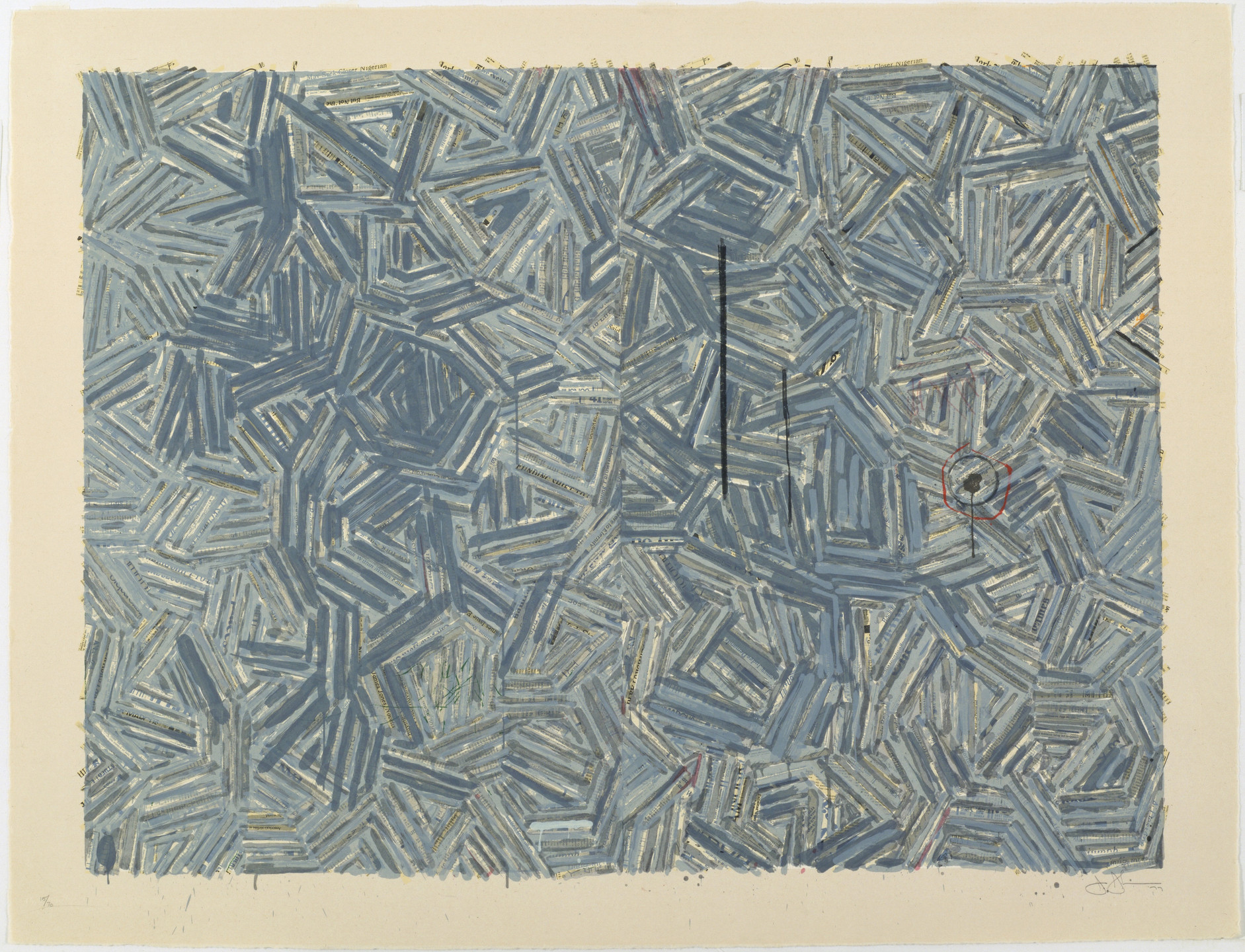 Jasper Johns. The Dutch Wives. 1977