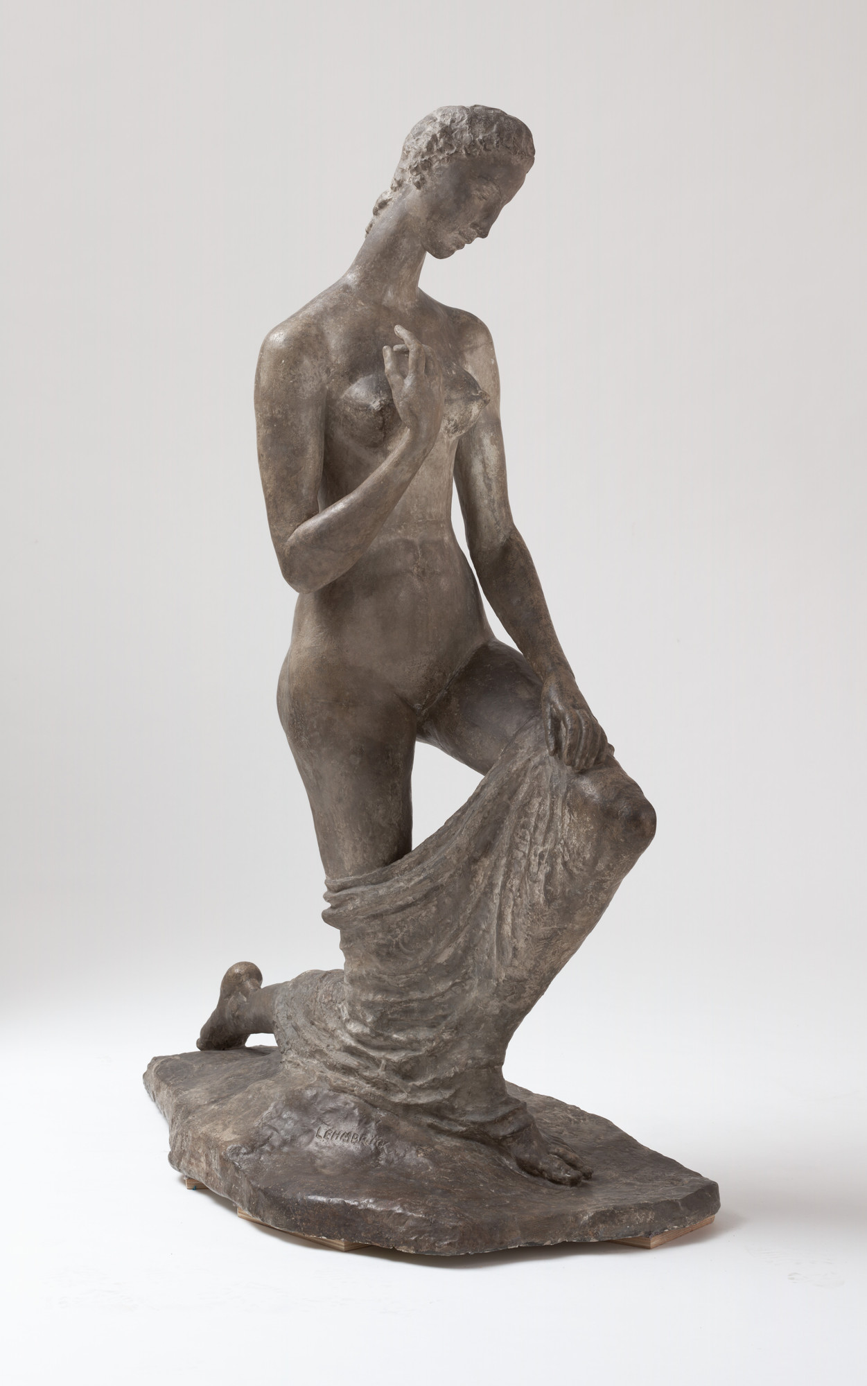 Perna Krick (アメリカ1909-1991)ペルナクリック　少女像 Wilhelm Lehmbruck. Kneeling Woman. 1911 | MoMA