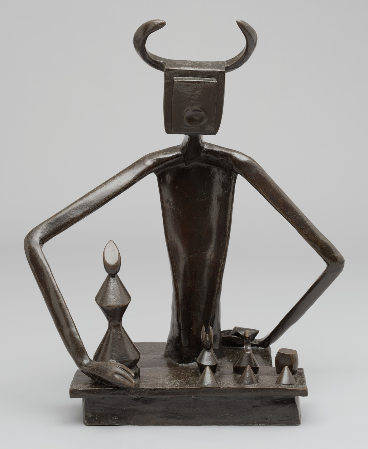 Max Ernst. The King Playing with the Queen (Le roi jouant avec la reine). 1944 (cast 1954)