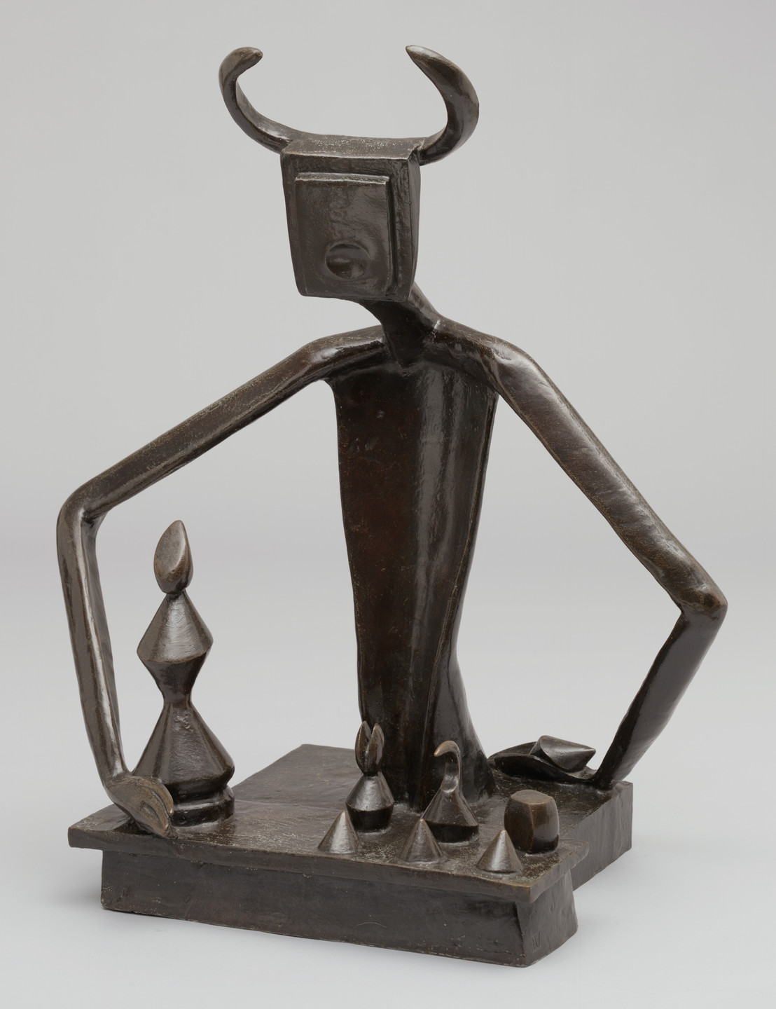 Max Ernst. The King Playing with the Queen (Le roi jouant avec la reine). 1944 (cast 1954)