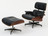 Charles Eames, Ray Eames. Lounge Chair and Ottoman. 1956
