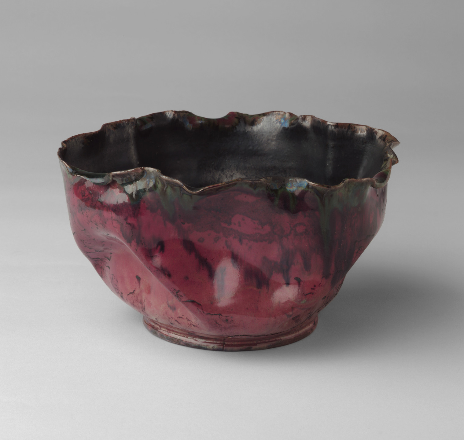 George Ohr. Bowl. c. 1900