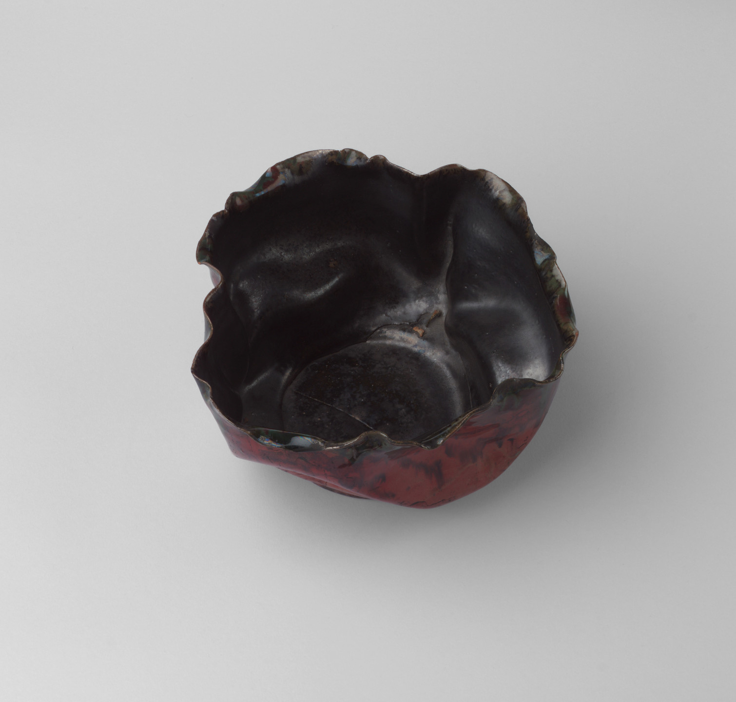 George Ohr. Bowl. c. 1900