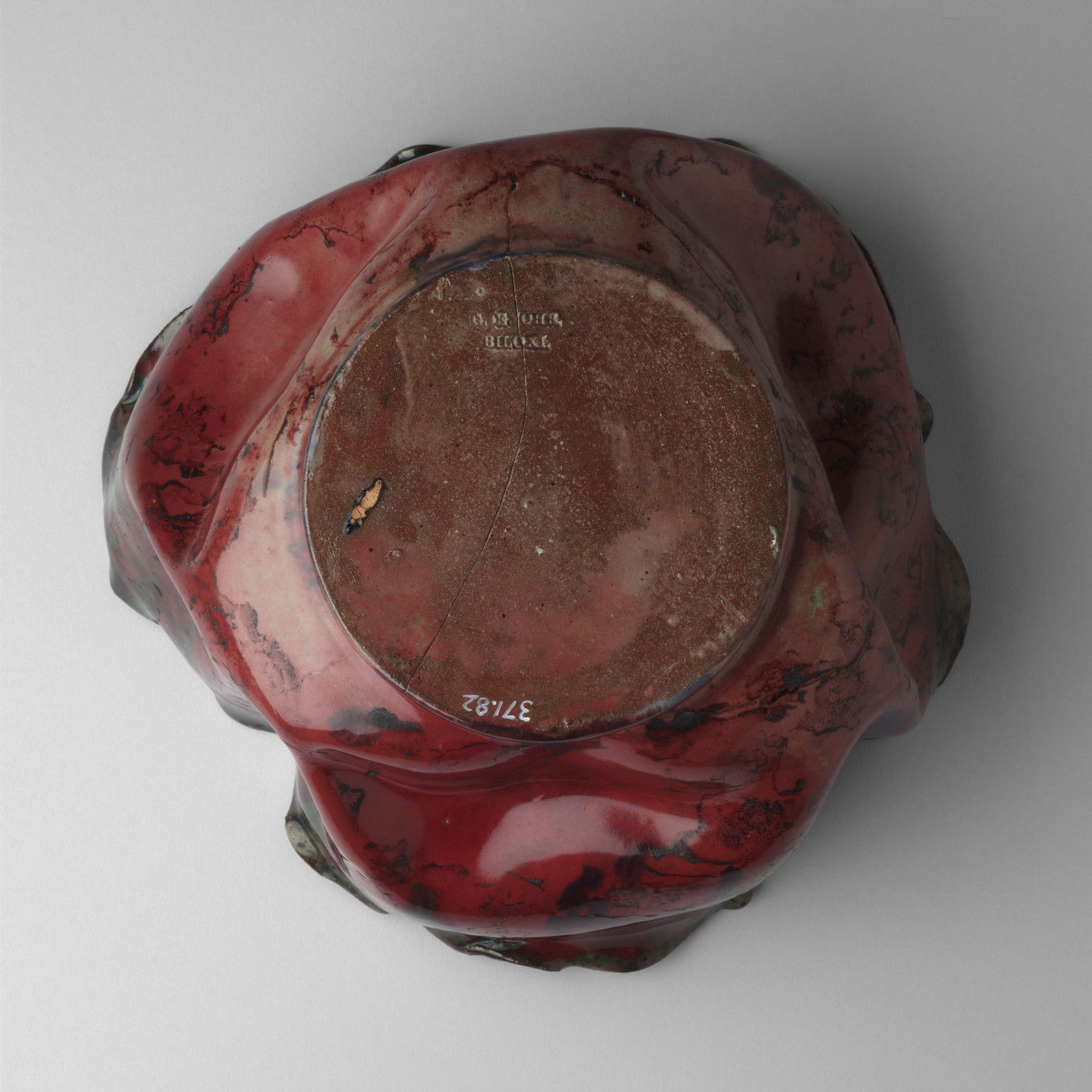 George Ohr. Bowl. c. 1900