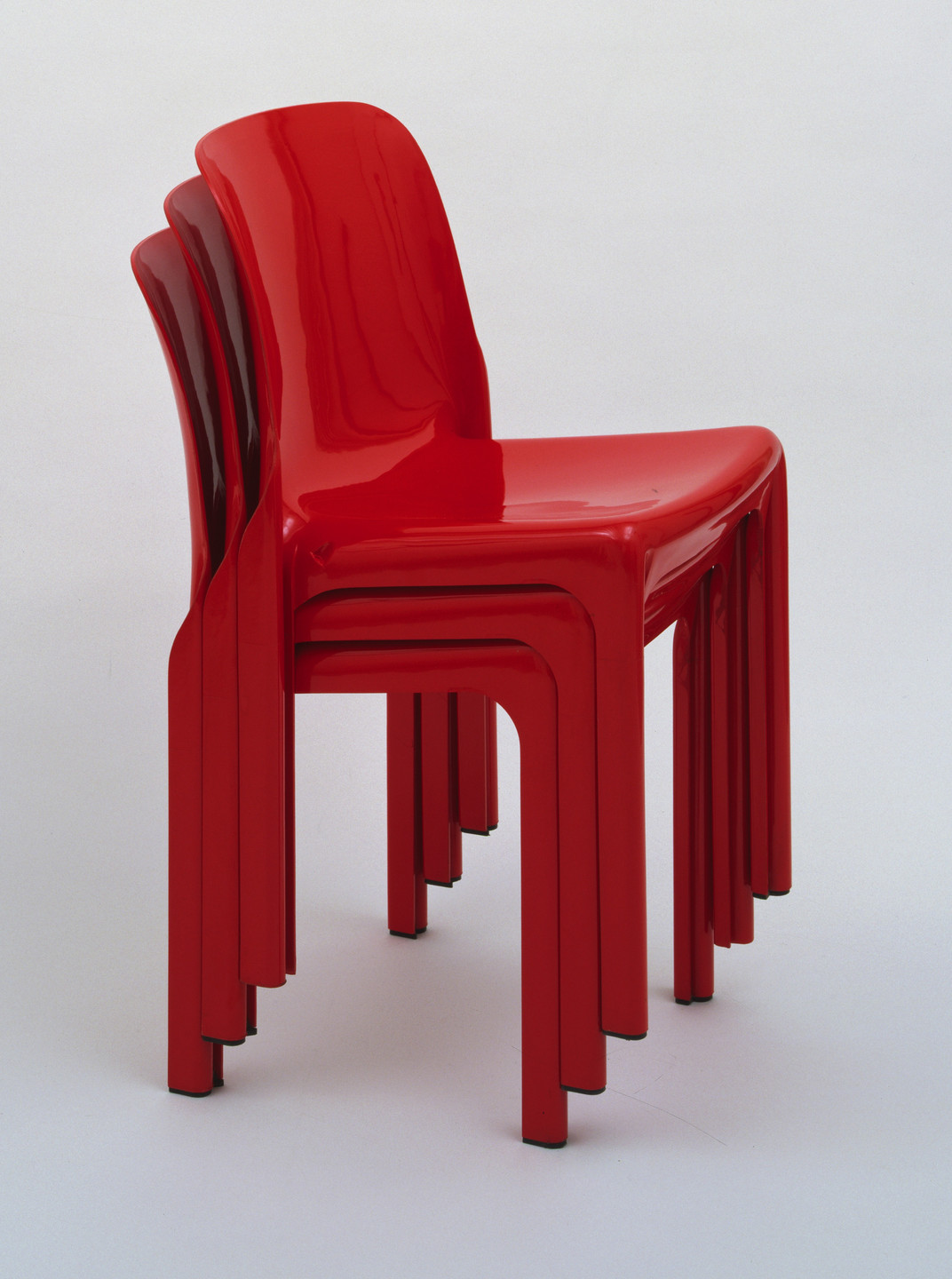 Vico Magistretti. Selene Stacking Chairs. 1968