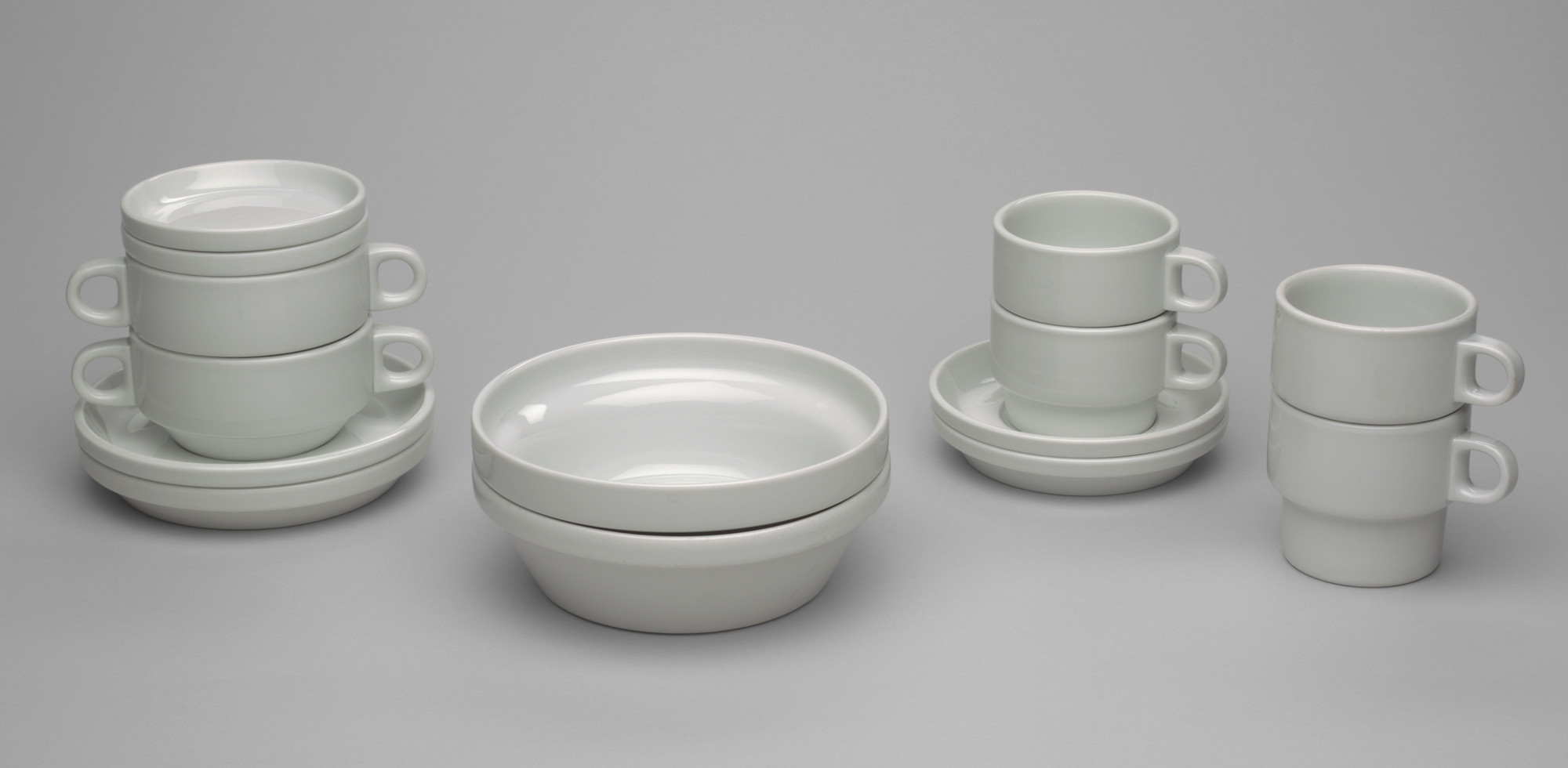 Nick Roericht. Stacking Tableware (model TC 100). 1959