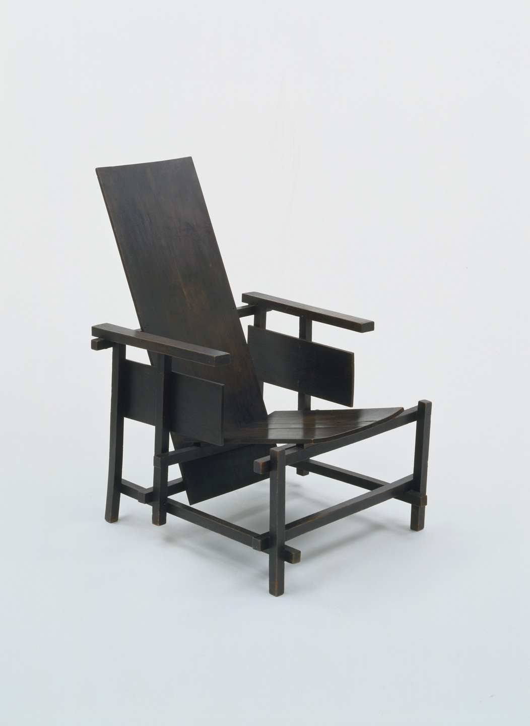 Gerrit Rietveld. Prototype for Red/Blue Chair. 1917-18