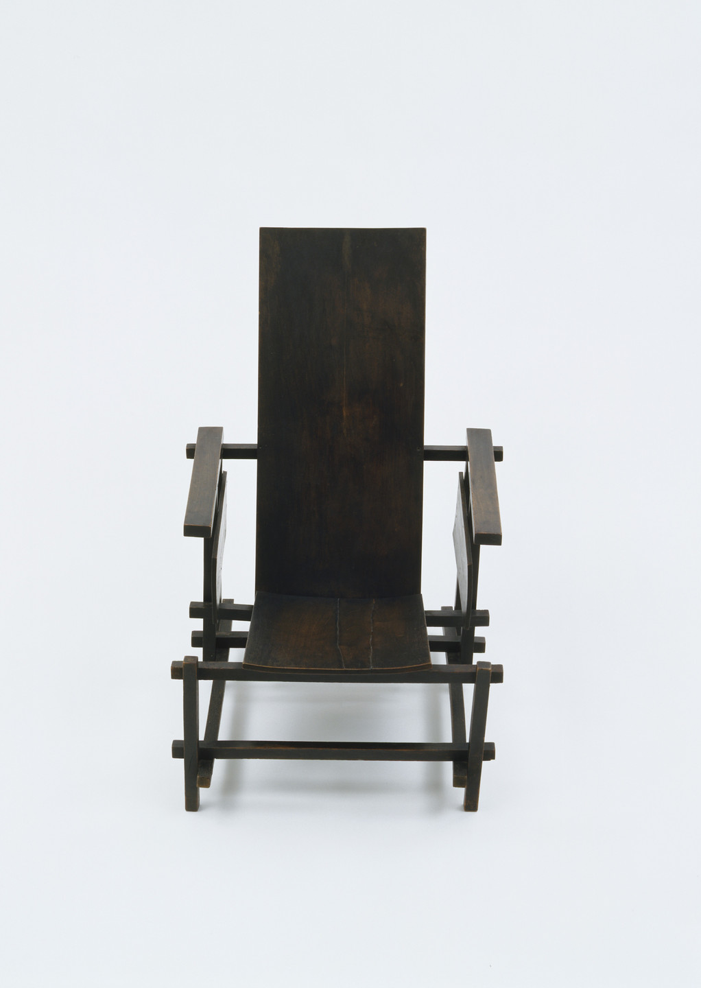 Gerrit Rietveld. Prototype for Red/Blue Chair. 1917-18