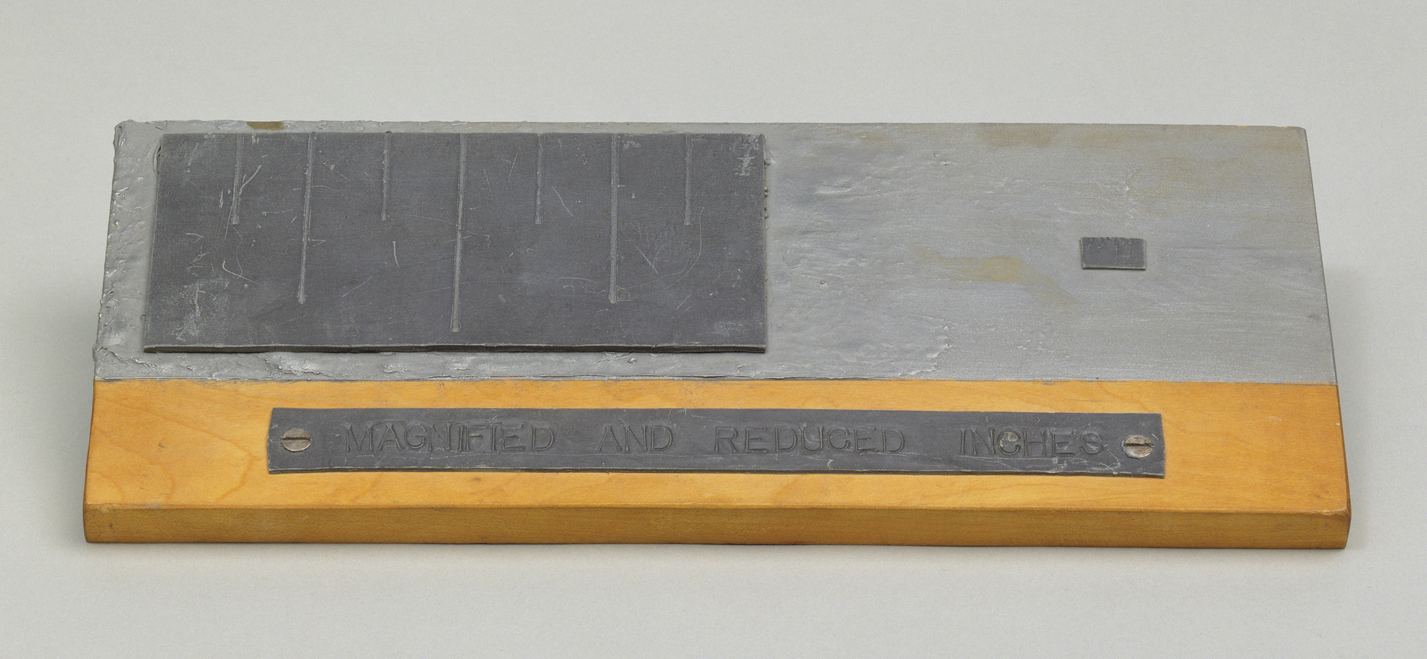 Robert Morris. Magnified and Reduced Inches. 1963