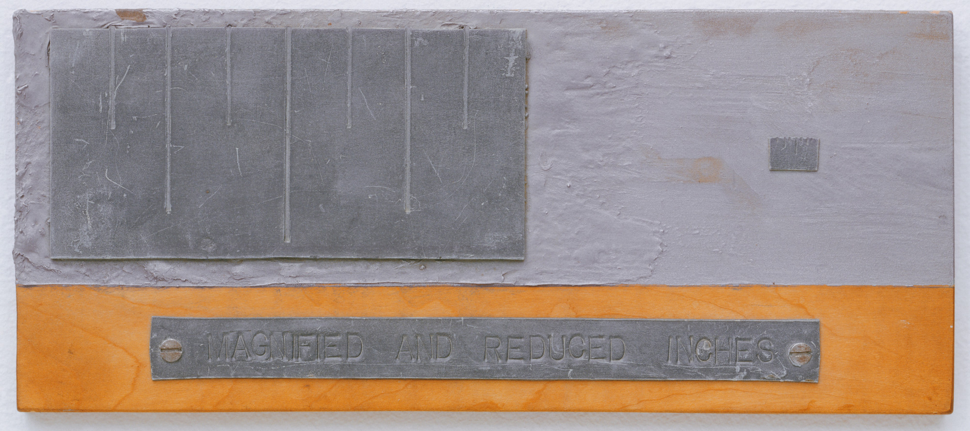 Robert Morris. Magnified and Reduced Inches. 1963
