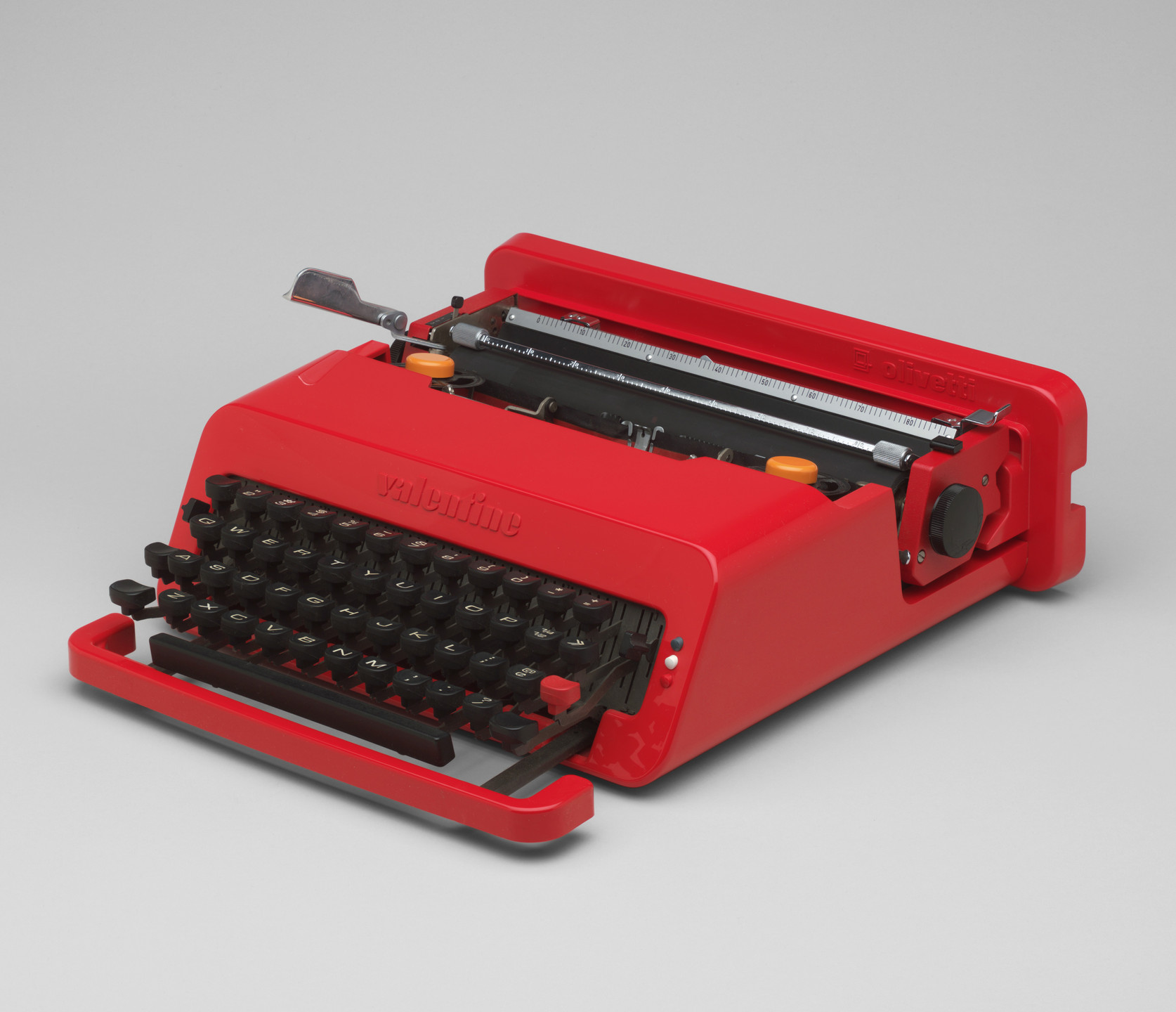 Ettore Sottsass, Perry King. Valentine Portable Typewriter. 1968