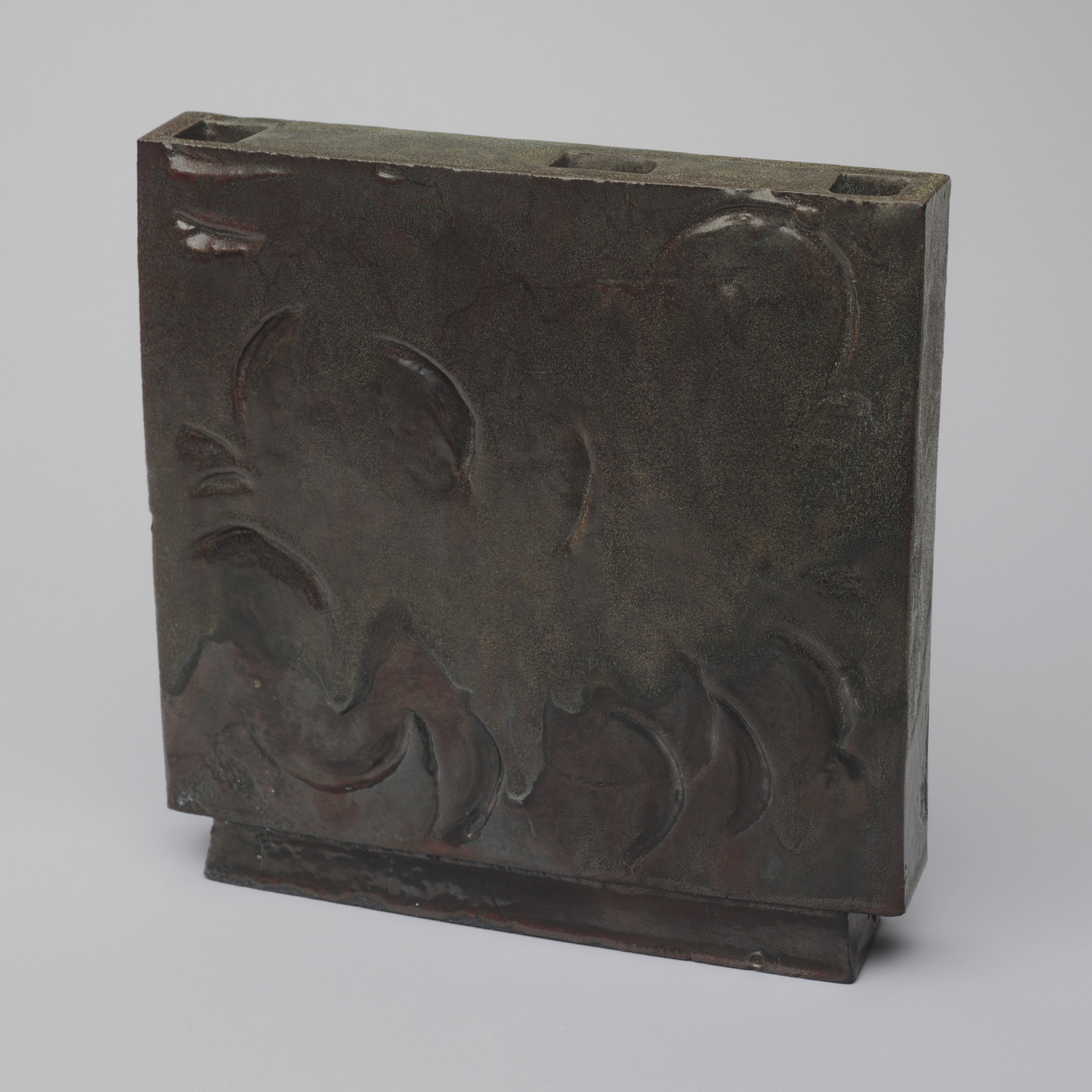 Otto Natzler. Monolith Wall Vase. 1980