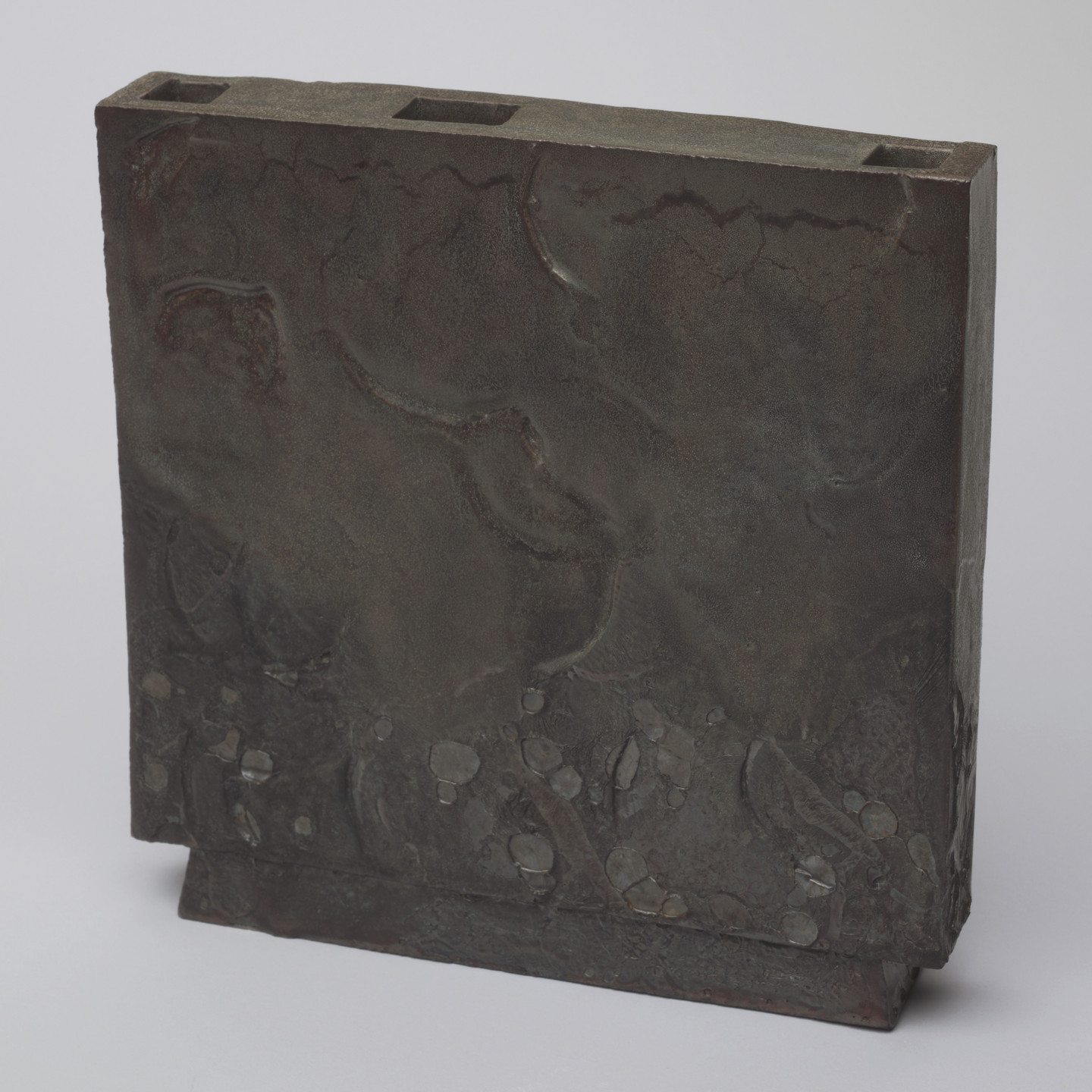 Otto Natzler. Monolith Wall Vase. 1980