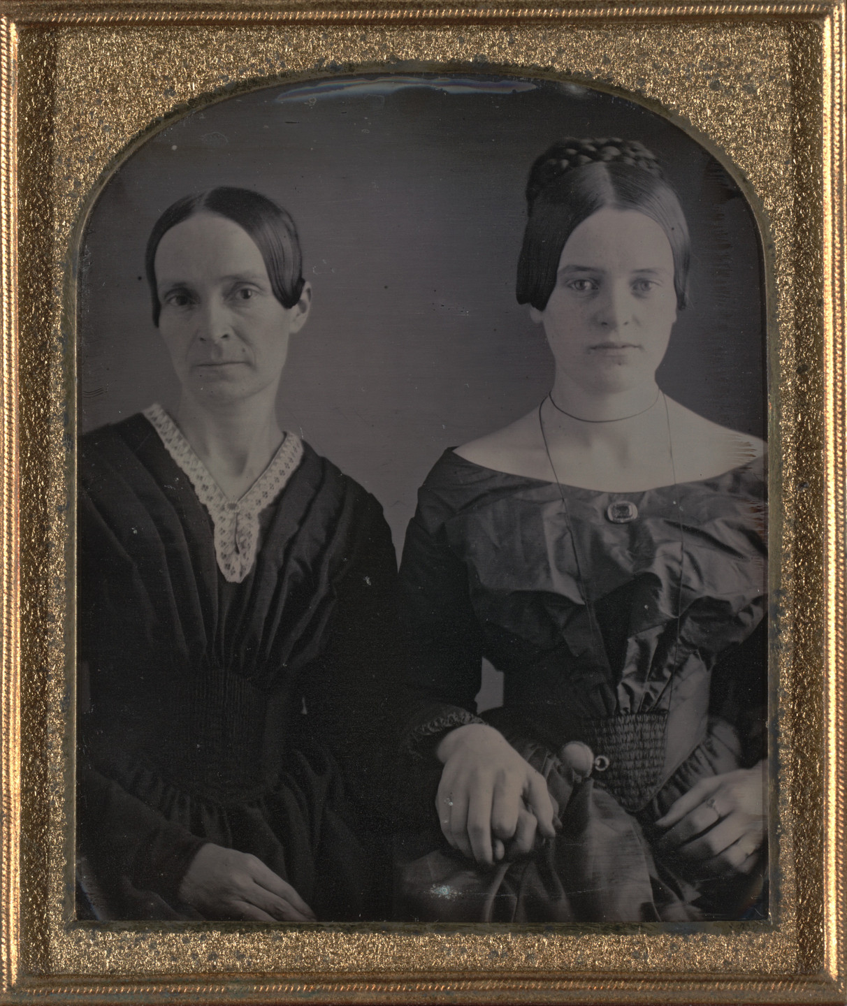 William J. Shew. Untitled (Mother and Daughter). c. 1850