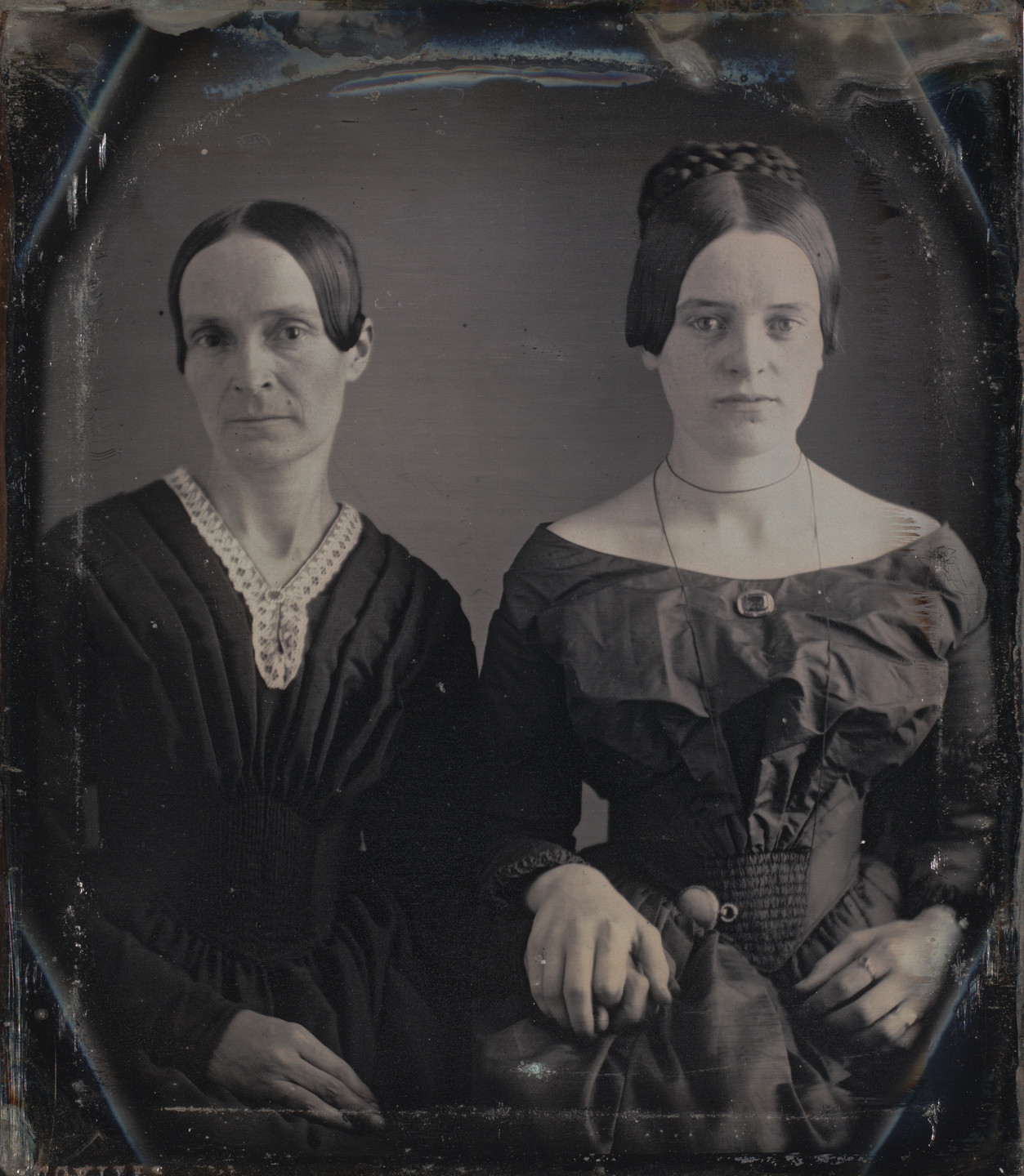 William J. Shew. Untitled (Mother and Daughter). c. 1850