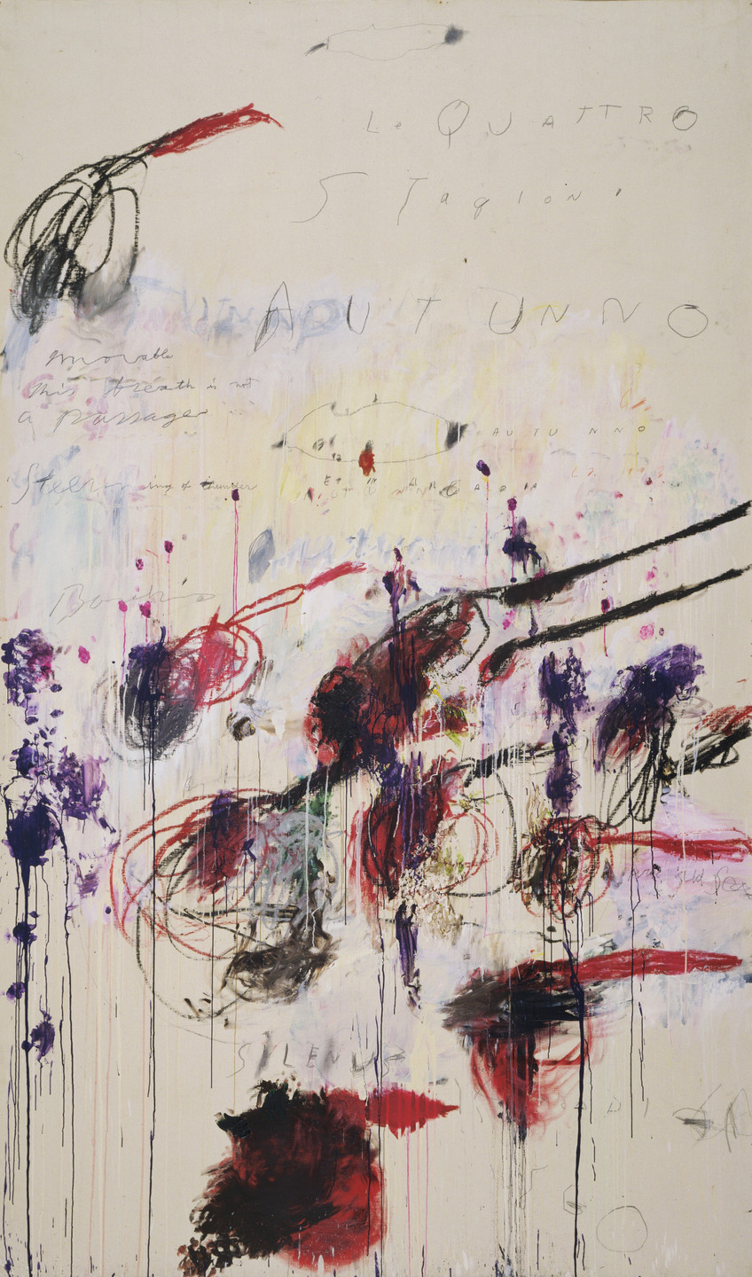 Cy Twombly. The Four Seasons: Spring, Summer, Autumn, and Winter. 1993-94