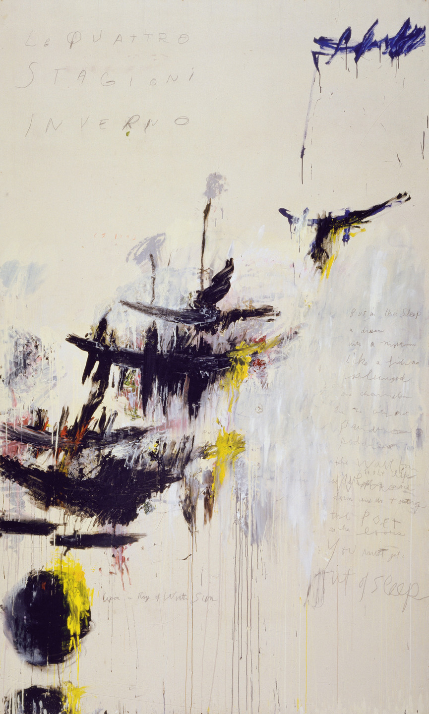 Cy Twombly. The Four Seasons: Spring, Summer, Autumn, and Winter. 1993-94