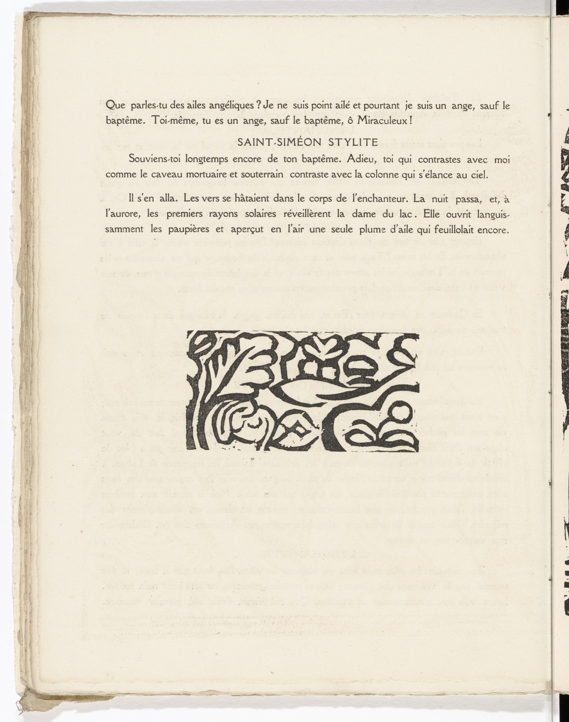 大人 可愛い 服  André Derain. Tailpiece (folio 25 verso) from L'Enchanteur 洋書