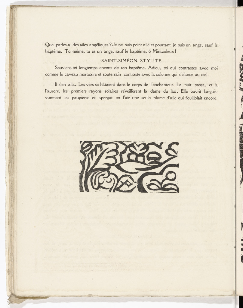 Tailpiece (folio 25 verso) from L'Enchanteur pourrissant