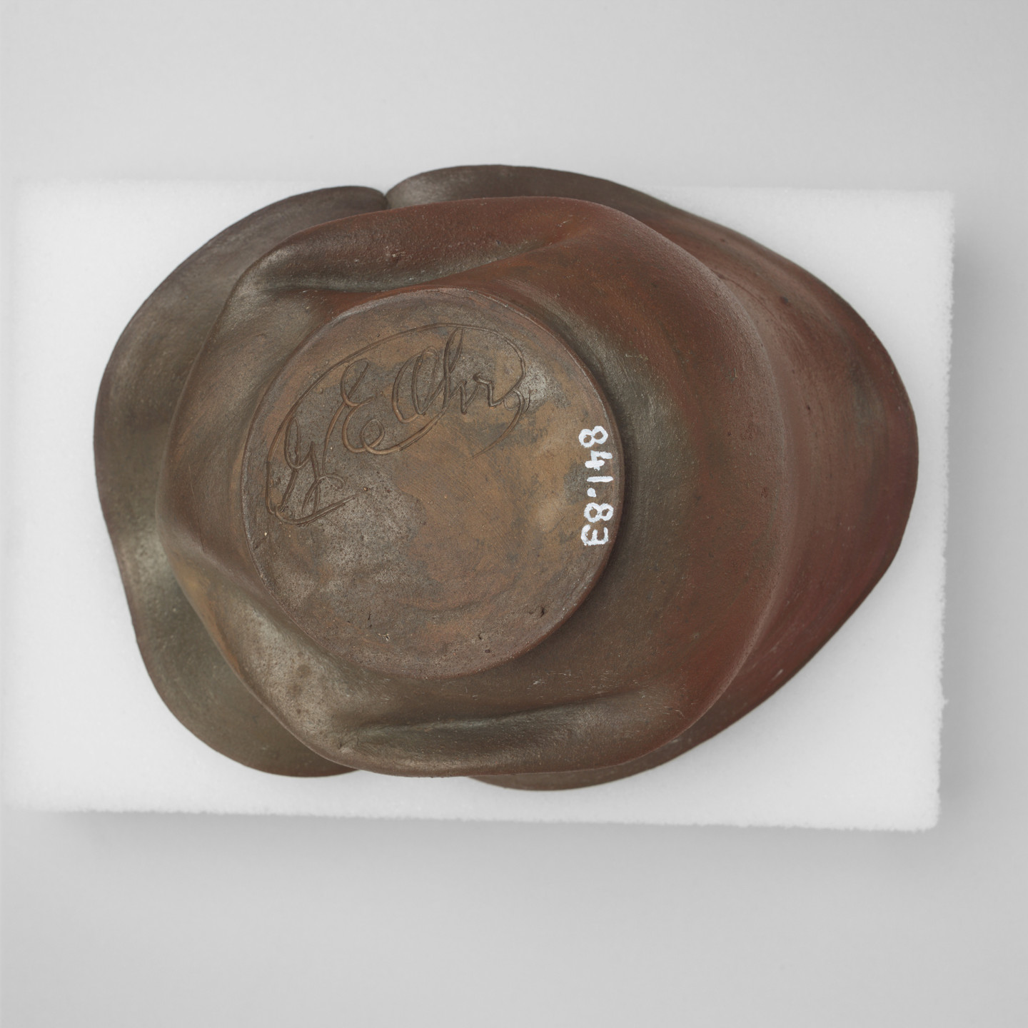 George Ohr. Bowl. c. 1900