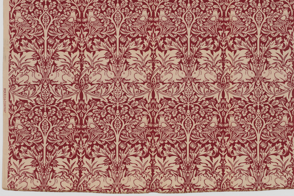 Rabbit Pattern Printed Fabric (no. 23583)
