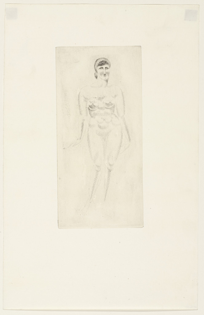 Female Nude, Standing from The Drypoints of Elie Nadelman