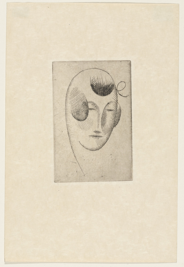 Female Head from The Drypoints of Elie Nadelman
