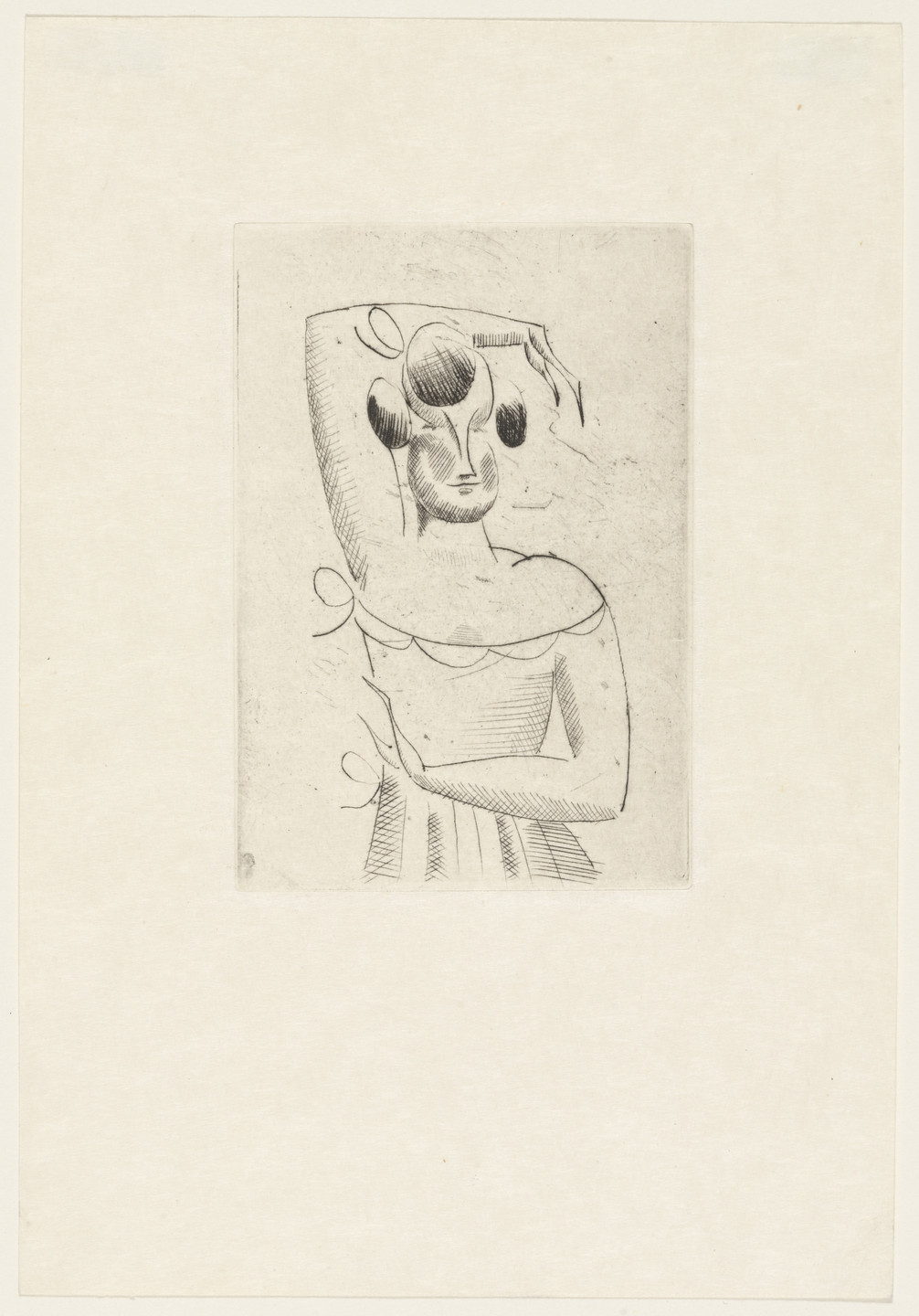 Elie Nadelman. Female Figure from The Drypoints of Elie Nadelman. 1951, published 1952