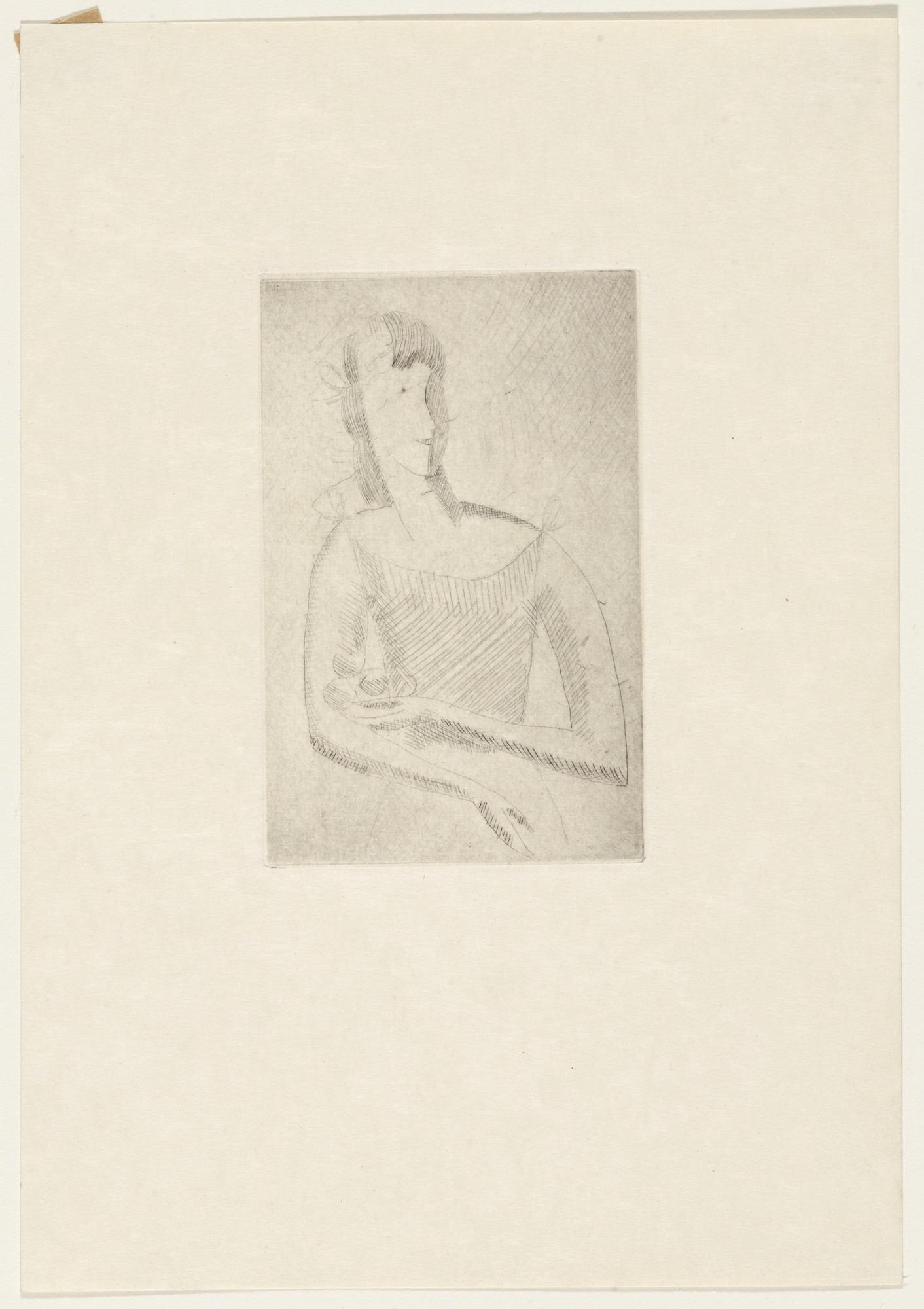 Elie Nadelman. Female Figure from The Drypoints of Elie Nadelman