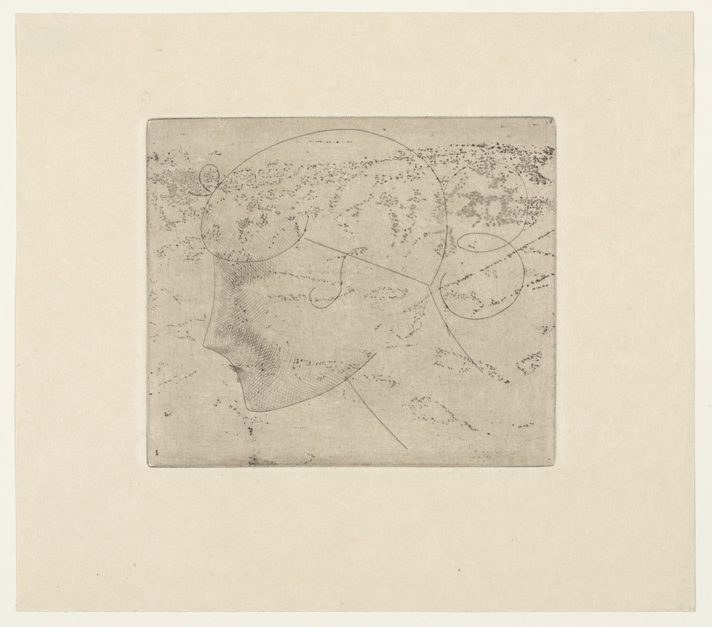 Female Head from The Drypoints of Elie Nadelman