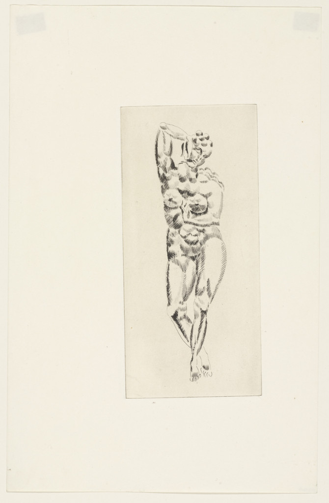 Female Nude, Standing from The Drypoints of Elie Nadelman