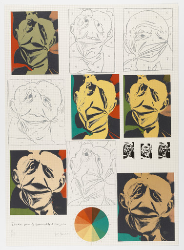 Studies for Les Demoiselles d'Avignon (Études pour Les Demoiselles d'Avignon) from Homage to Picasso (Hommage à Picasso)