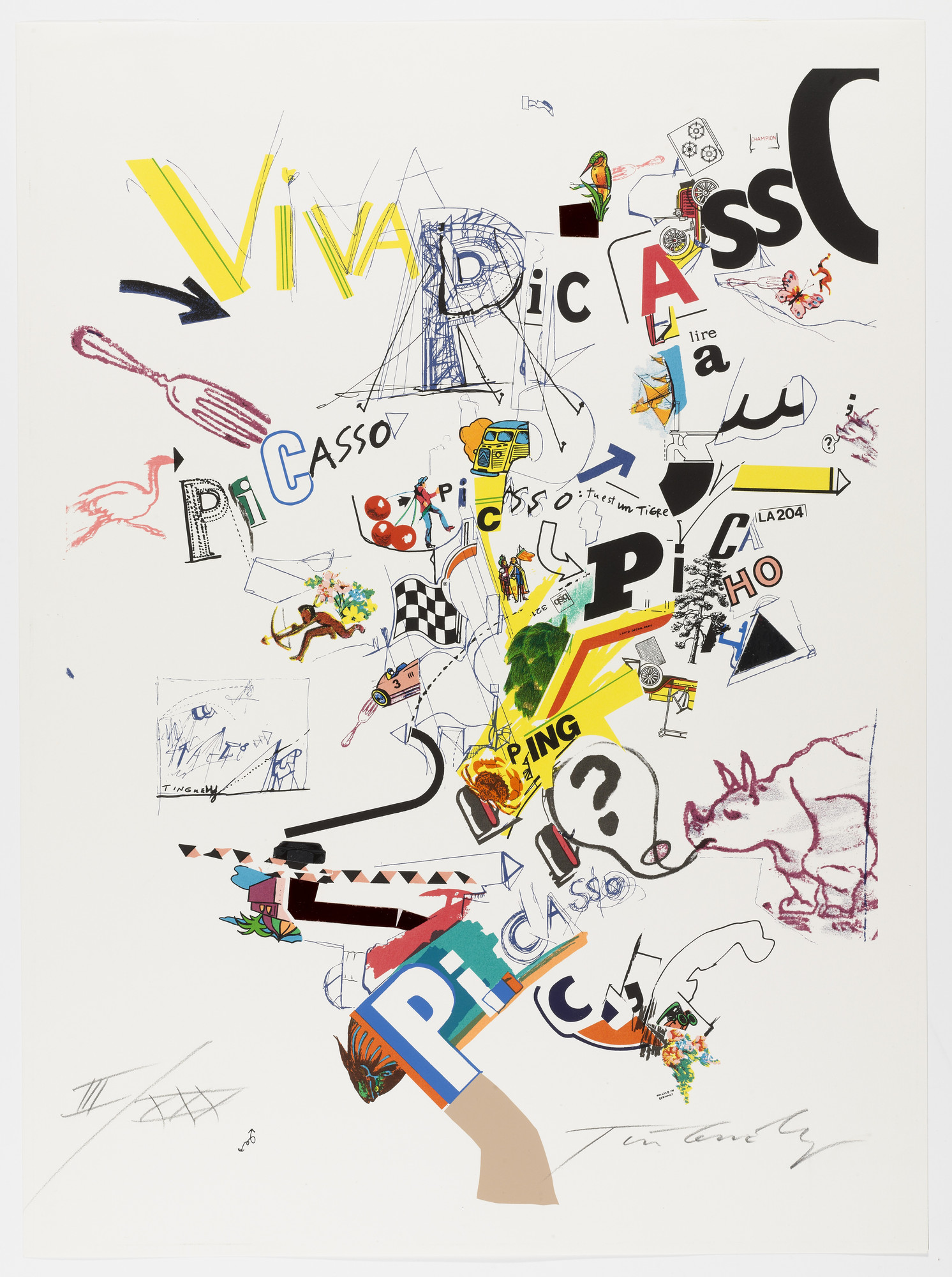 Jean Tinguely. Viva Picasso from Homage to Picasso (Hommage à Picasso)