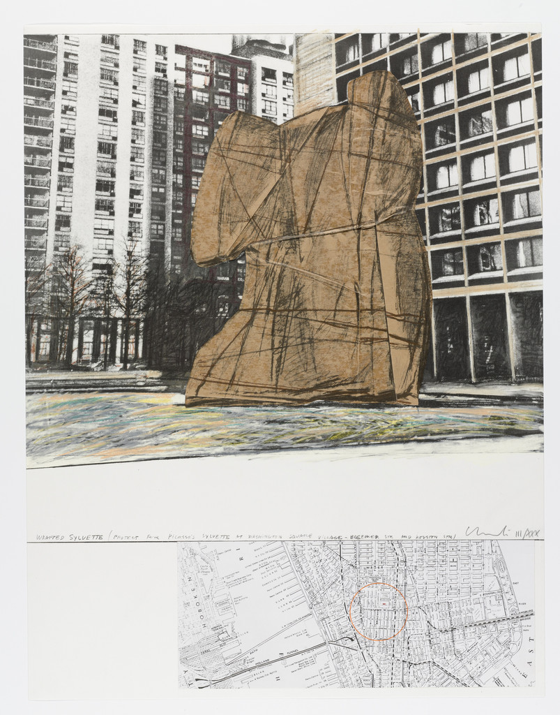 Wrapped Sylvette, Project for Washington Square Village, New York from Homage to Picasso (Hommage à Picasso)