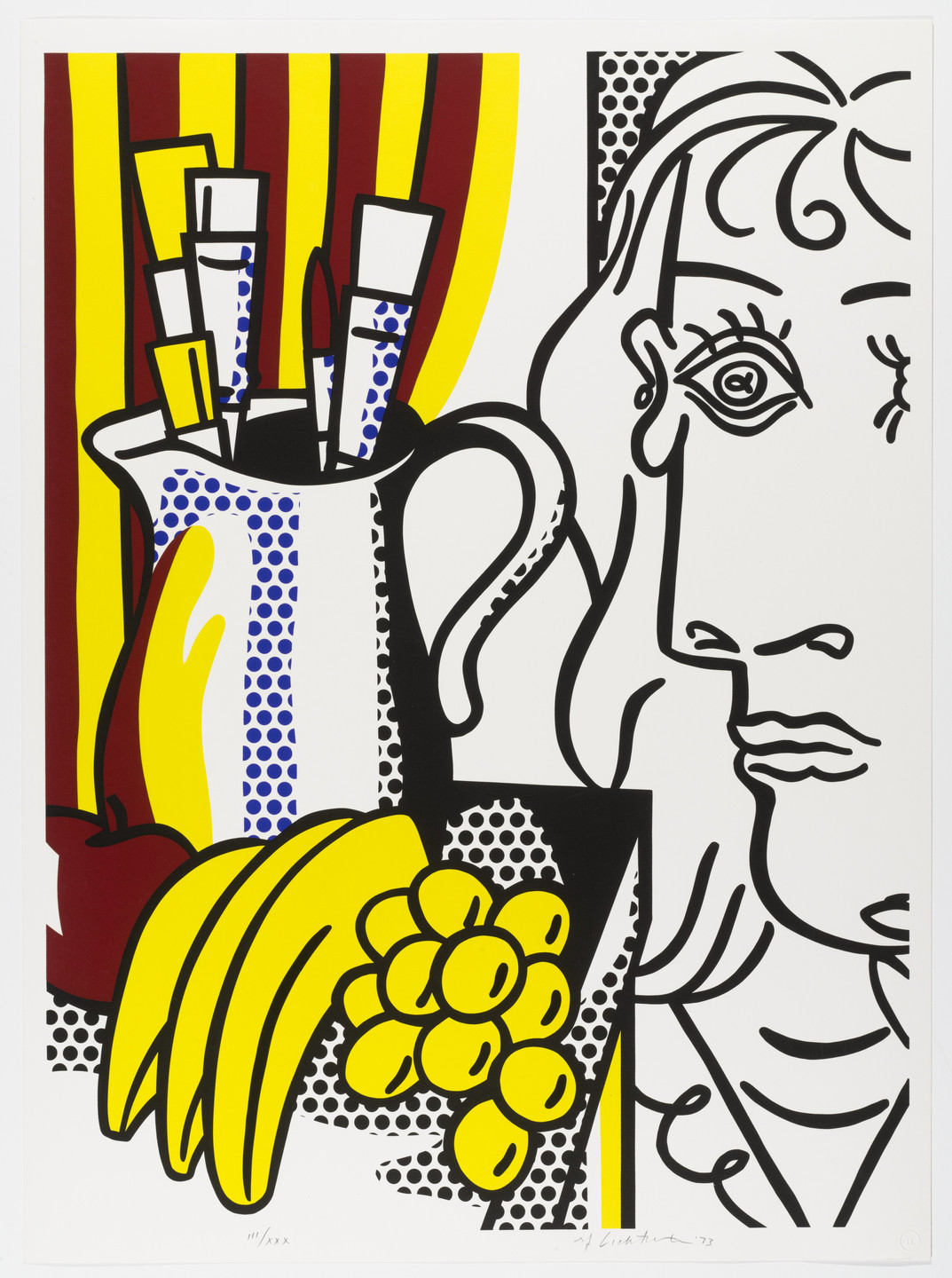 Roy Lichtenstein. Still Life with Picasso from Homage to Picasso (Hommage à Picasso). 1973