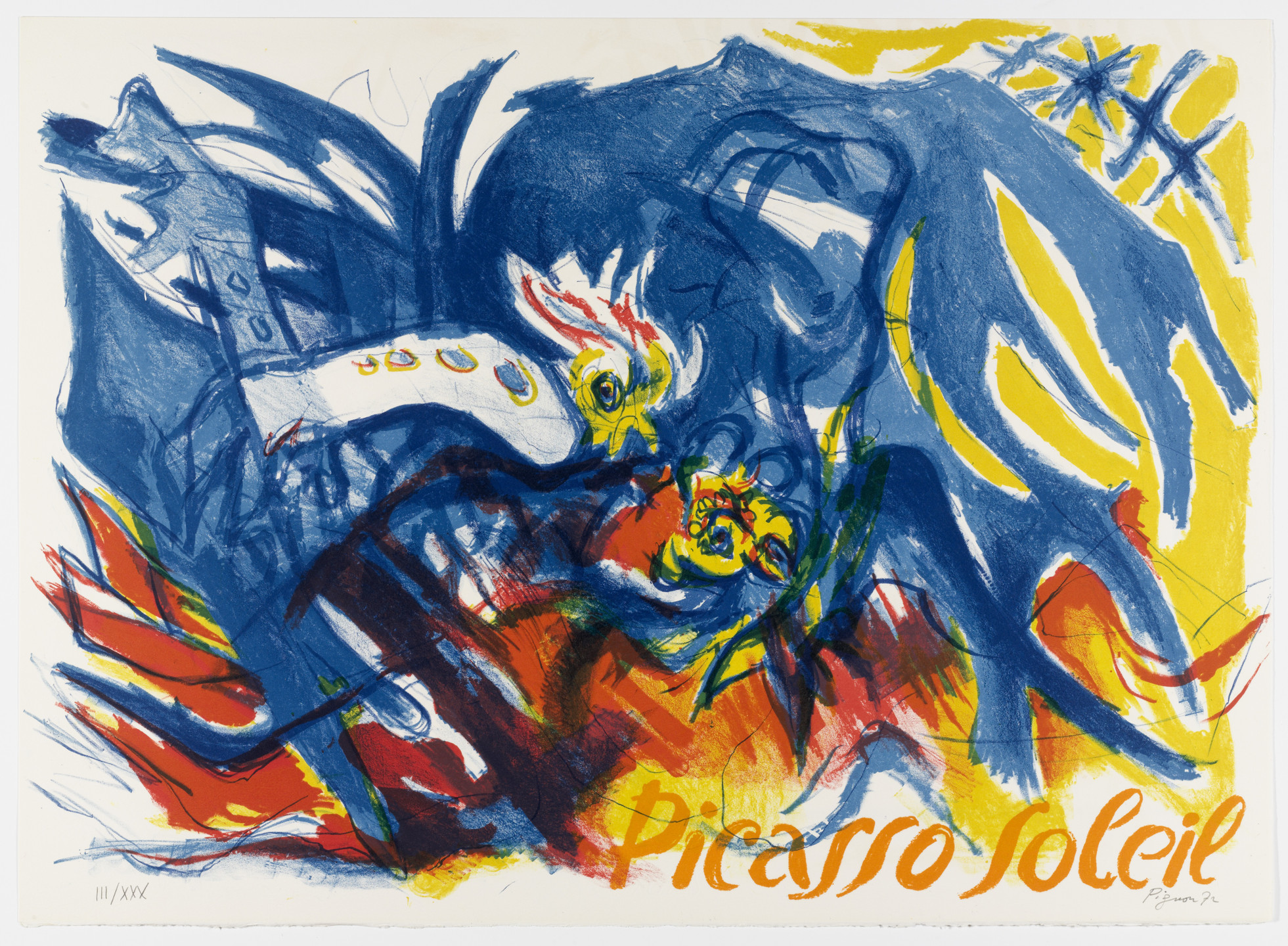 Édouard Pignon. Picasso Soleil from Homage to Picasso (Hommage à Picasso). 1972, published 1973