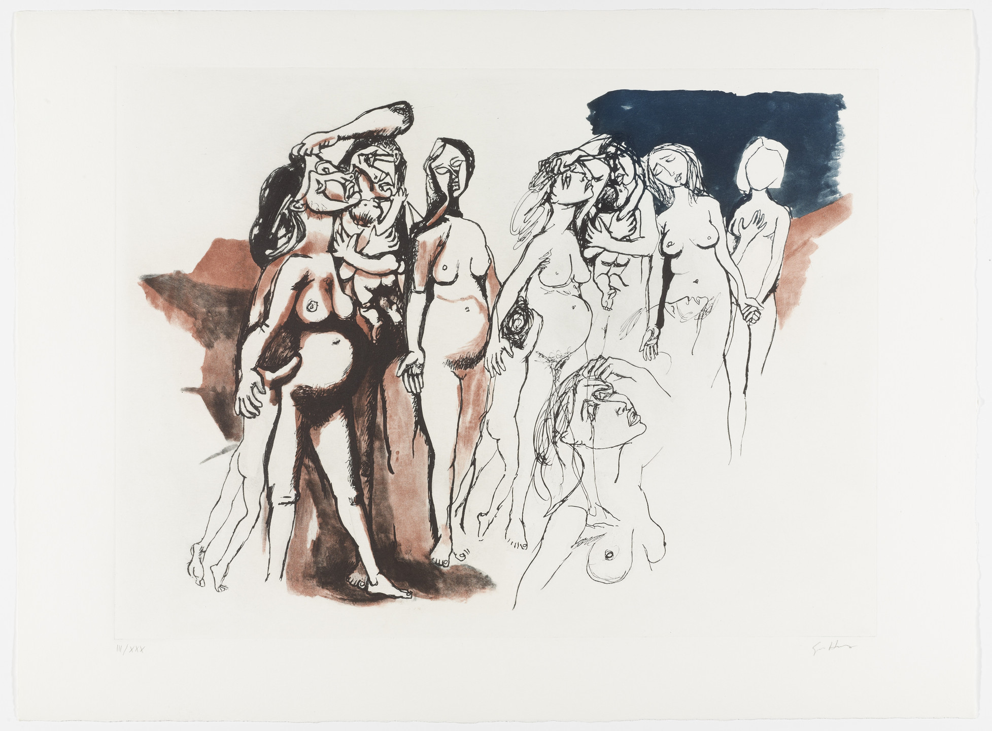 Renato Guttuso. Untitled from Homage to Picasso (Hommage à Picasso). 1973