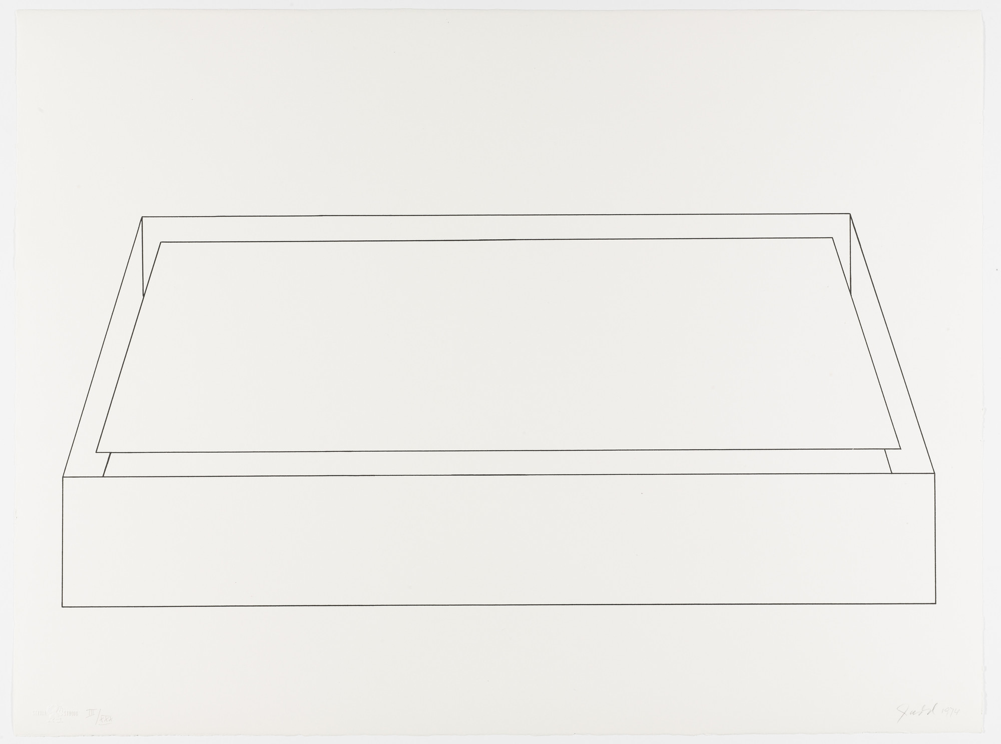 Donald Judd. Untitled from Homage to Picasso ( Hommage à Picasso )