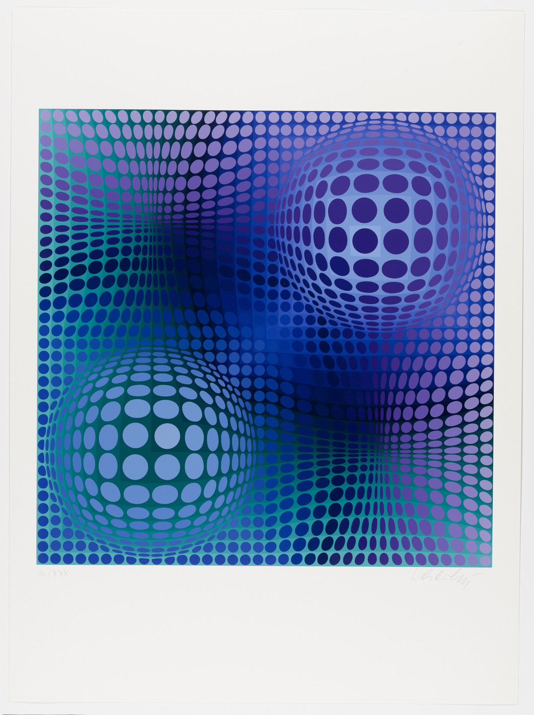 Victor Vasarely. Untitled from Homage to Picasso (Hommage à Picasso). 1973