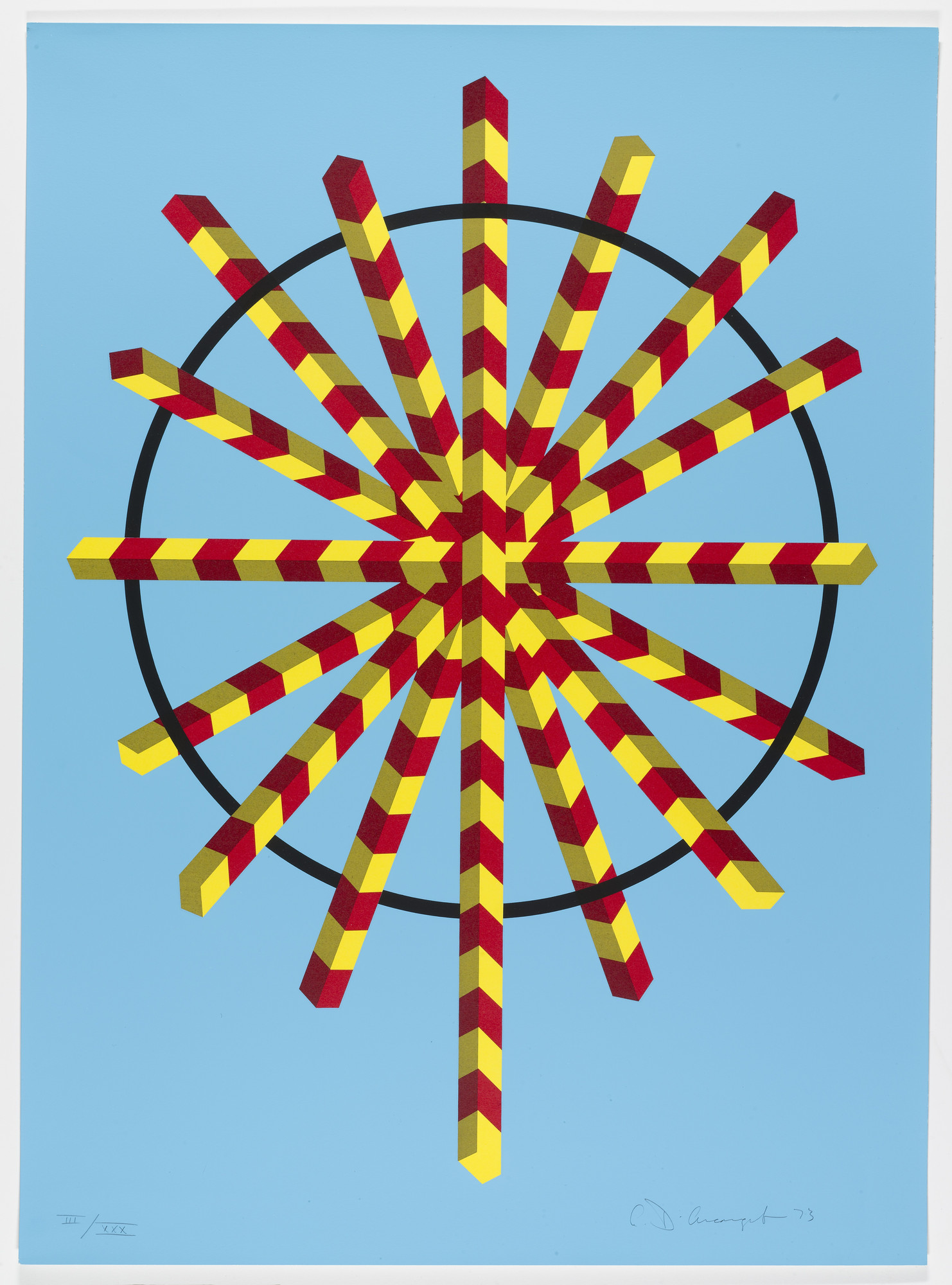 Allan D'Arcangelo. Untitled from Homage to Picasso (Hommage à Picasso)
