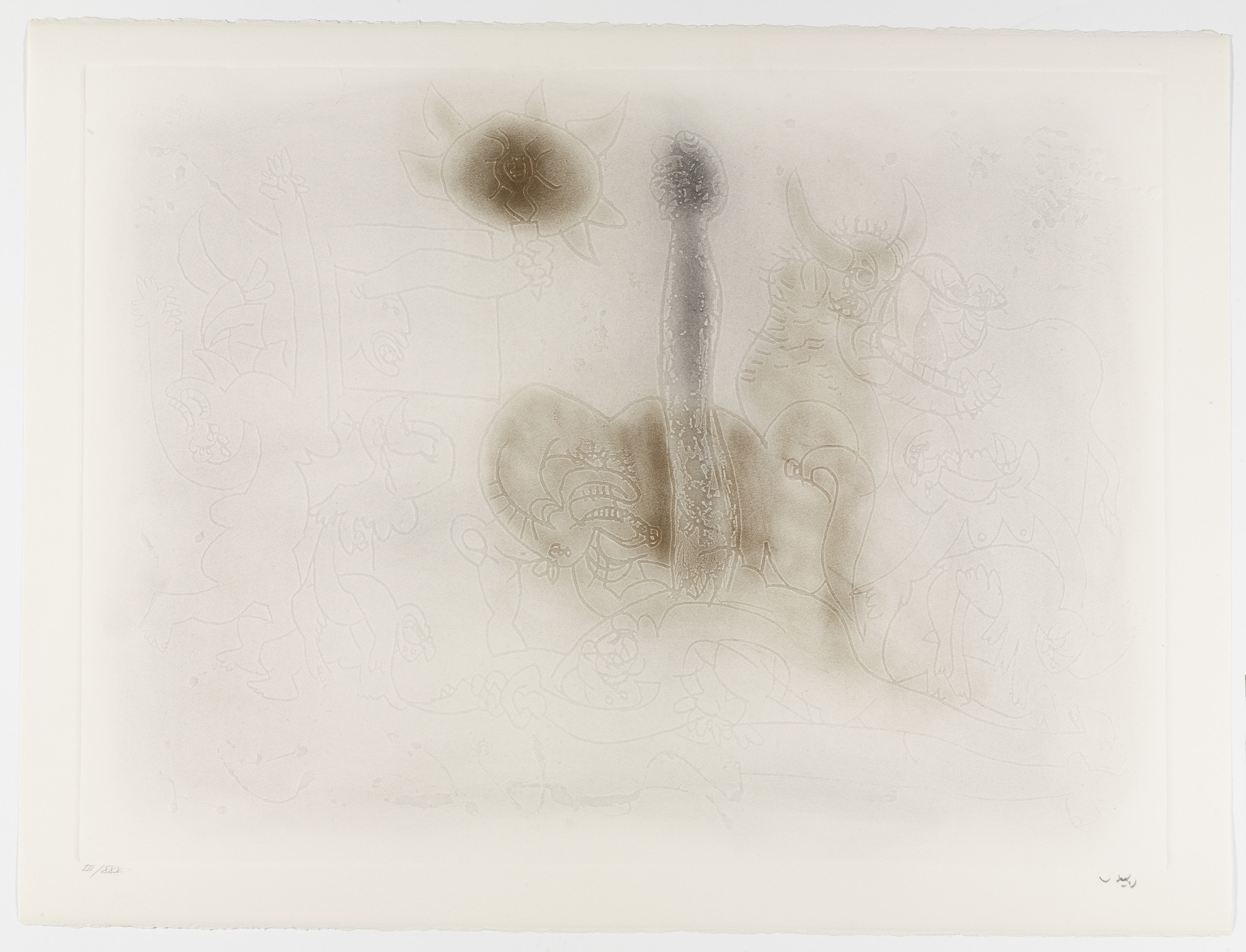 Roberto Matta. The Fist of the Day (Le Poing du jour) from Homage to Picasso (Hommage à Picasso)