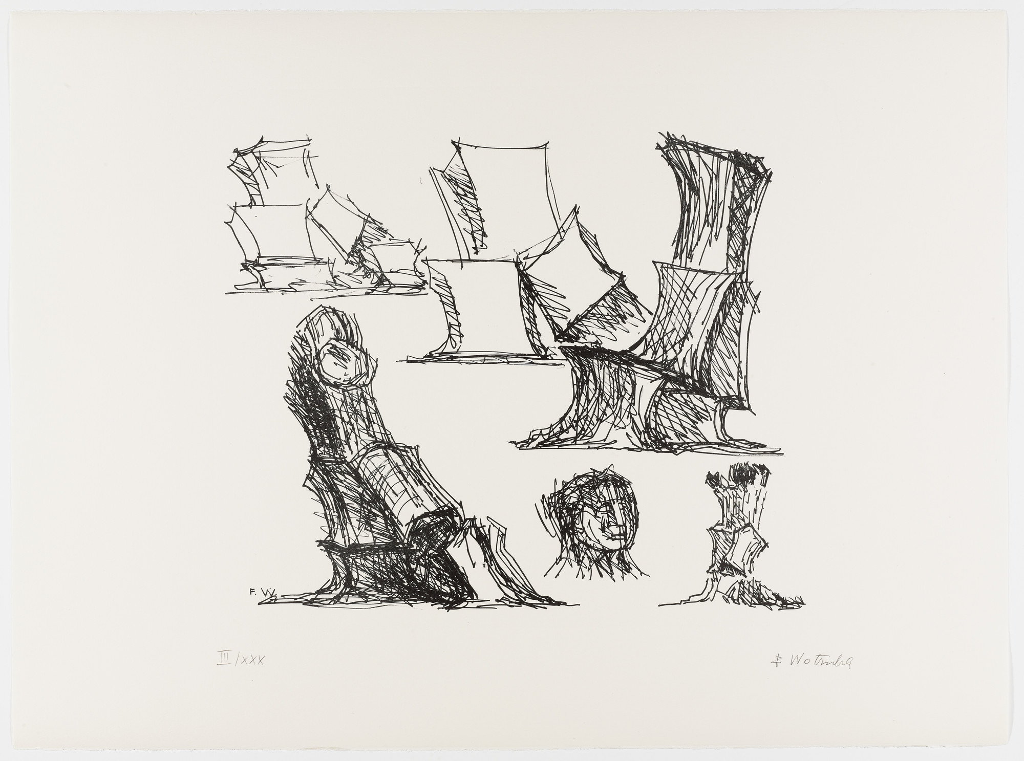 Fritz Wotruba Untitled From Homage To Picasso Hommage A Picasso 1973 Moma