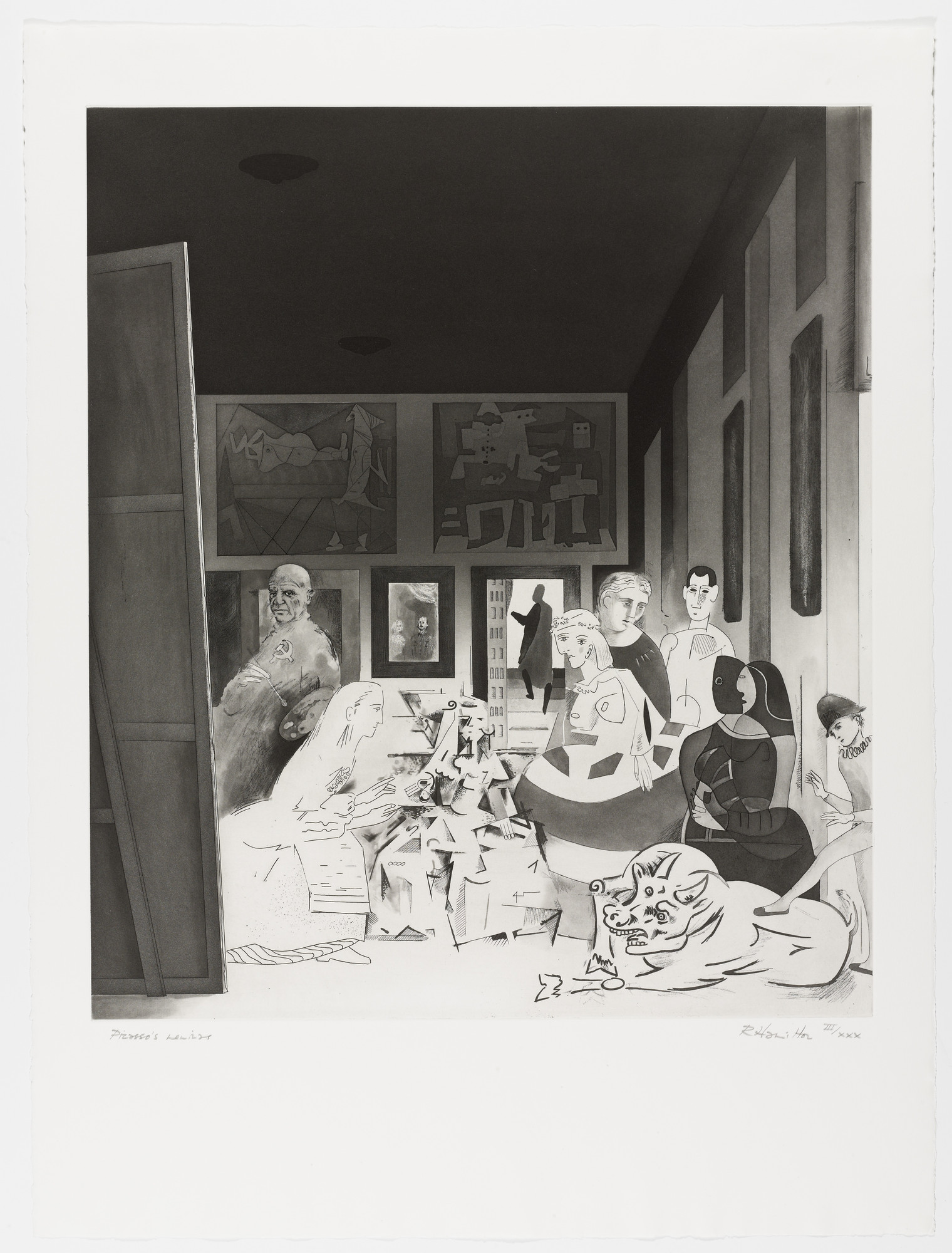 Richard Hamilton. Picasso's Meninas from Homage to Picasso (Hommage à Picasso)