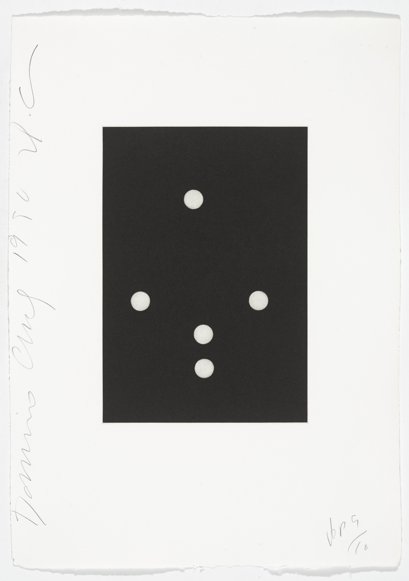 Donald Sultan. Untitled from Dominoes