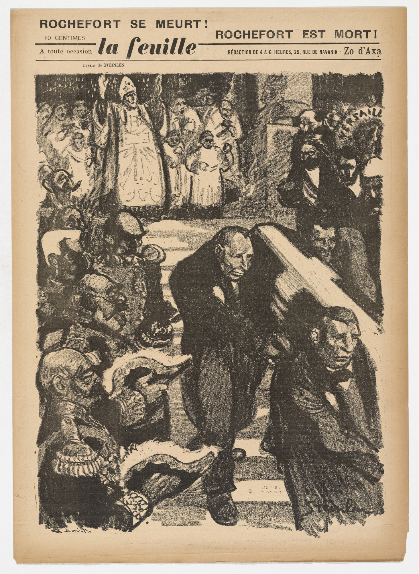 Théophile-Alexandre Steinlen. La Feuille , no. 14
