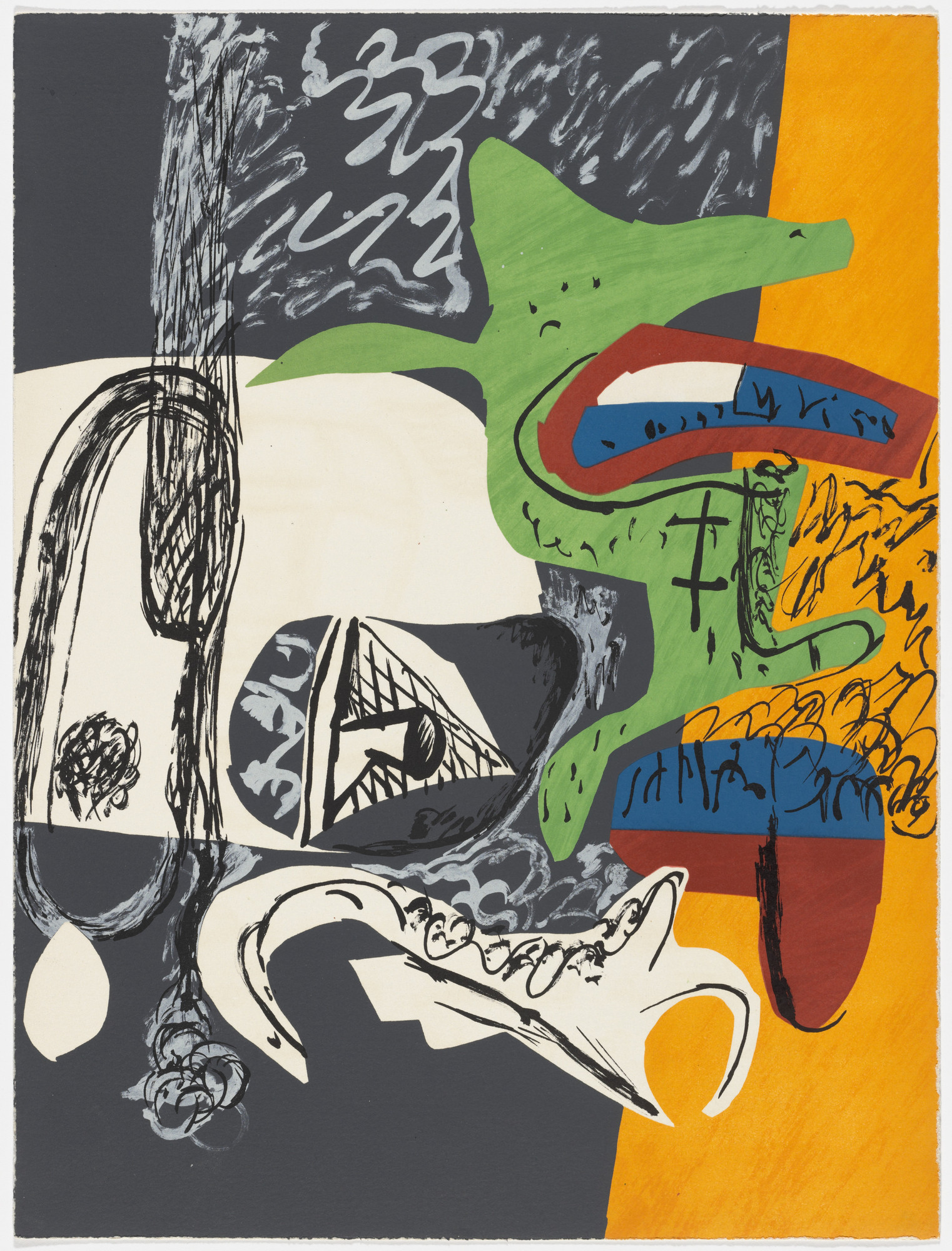 Le Corbusier (Charles-Édouard Jeanneret). Plate (page 77) from Le Poème de l'angle droit ( The Poem of the Right Angle )