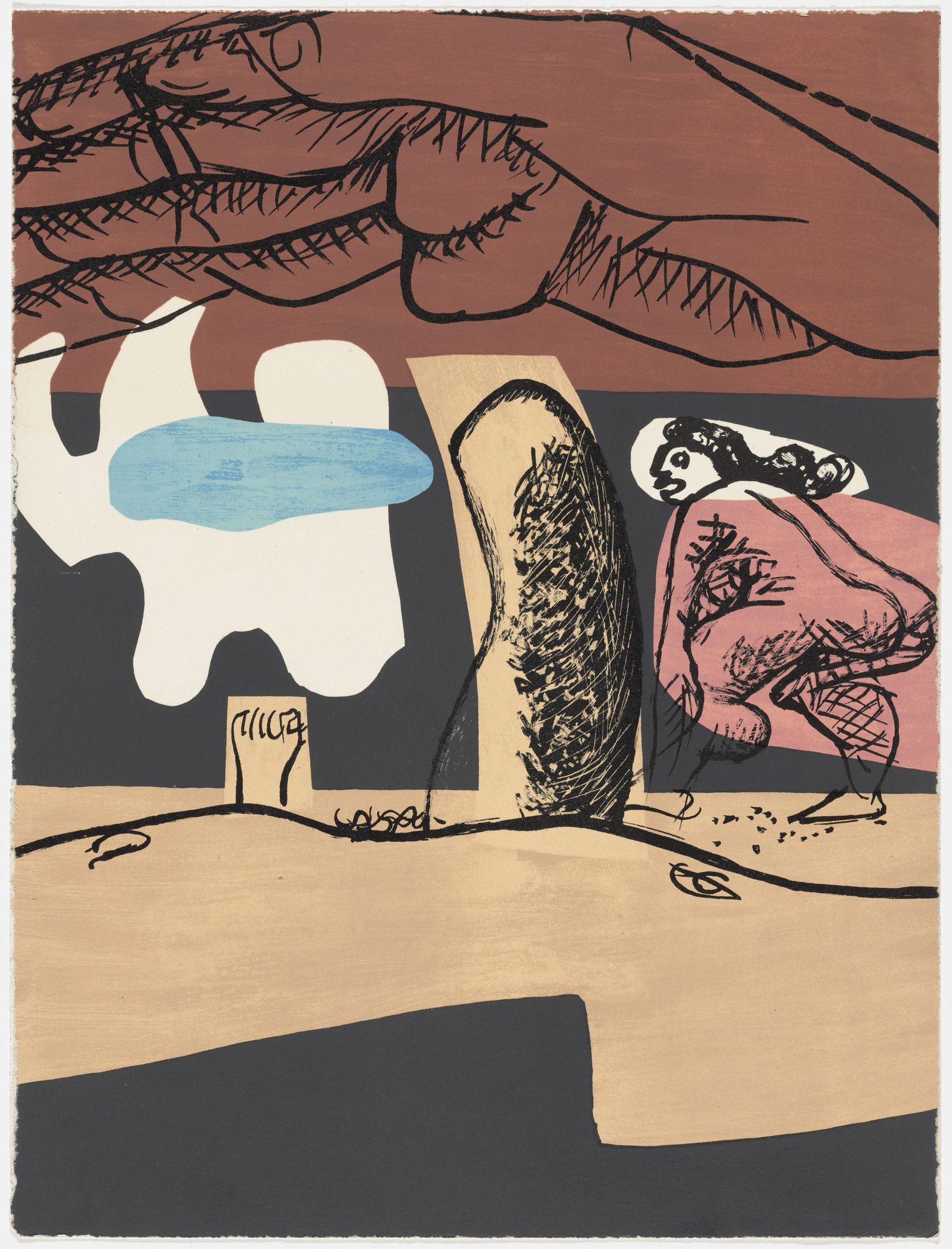 Le Corbusier (Charles-Édouard Jeanneret). Plate (page 85) from Le Poème de l'angle droit ( The Poem of the Right Angle )